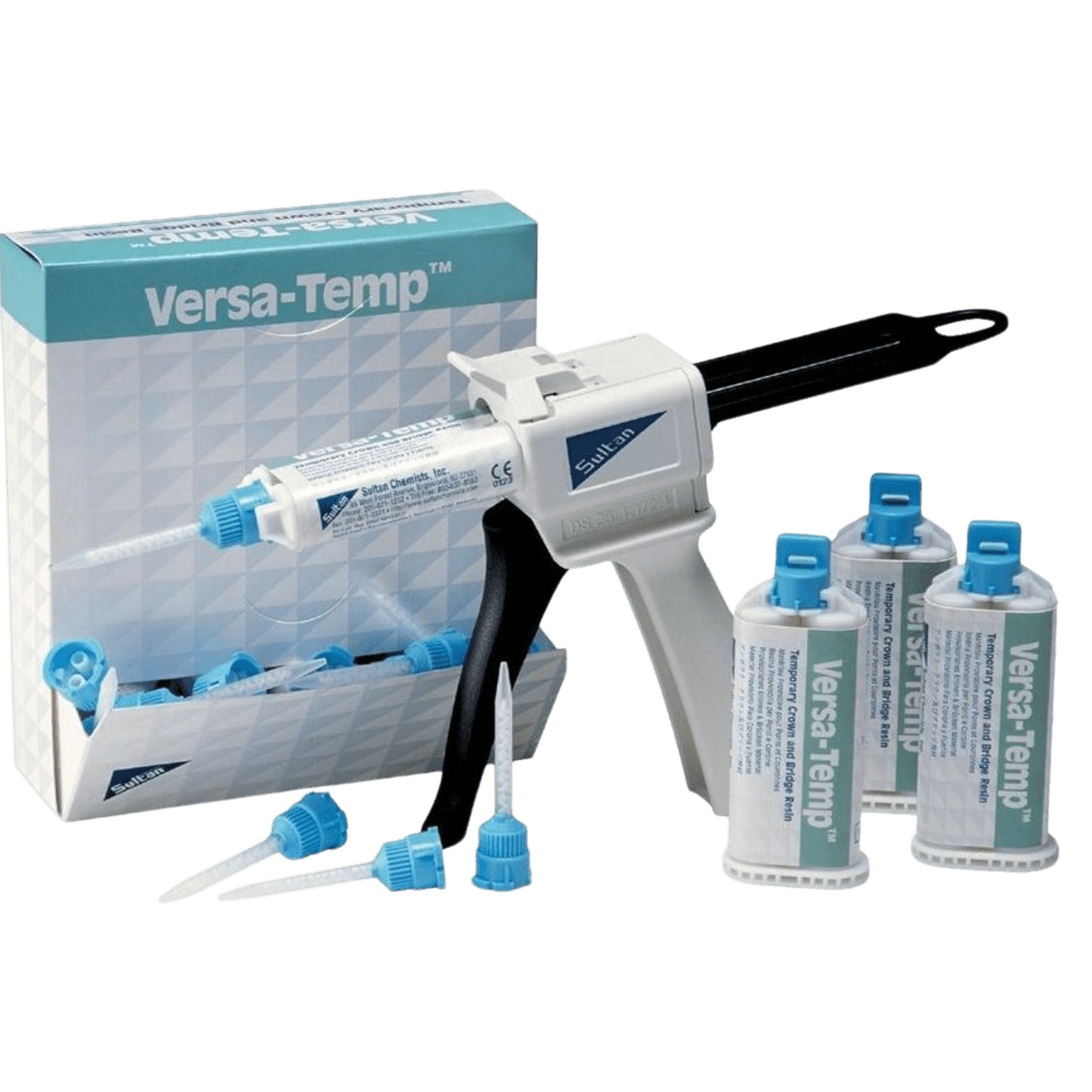 VersaTemp® Temporary Crown and Bridge Resin, Shade A2, 50ml Cartridge Refill (with 15 Mixing Tips) thumbnail 2