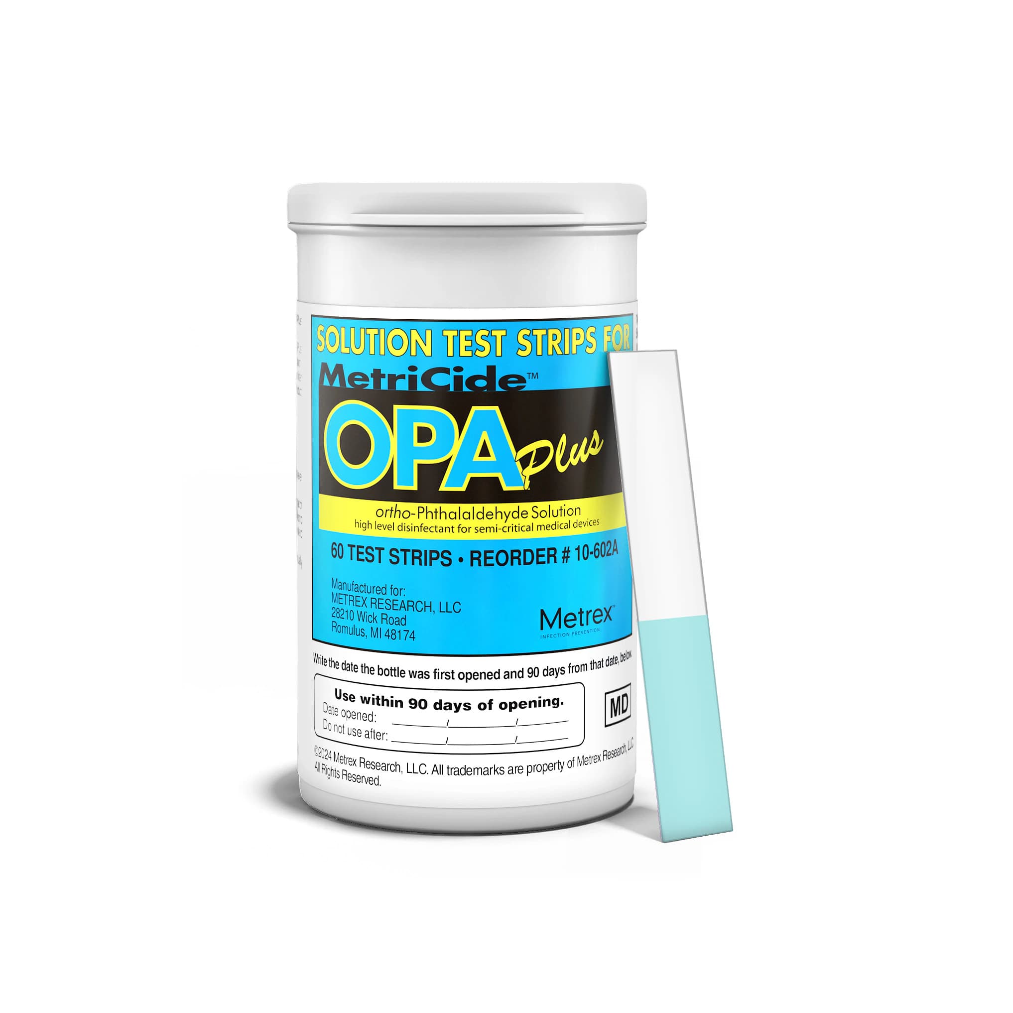 MetriCide OPA Plus Solution Test Strips, 60/Bottle, 10602A thumbnail 3