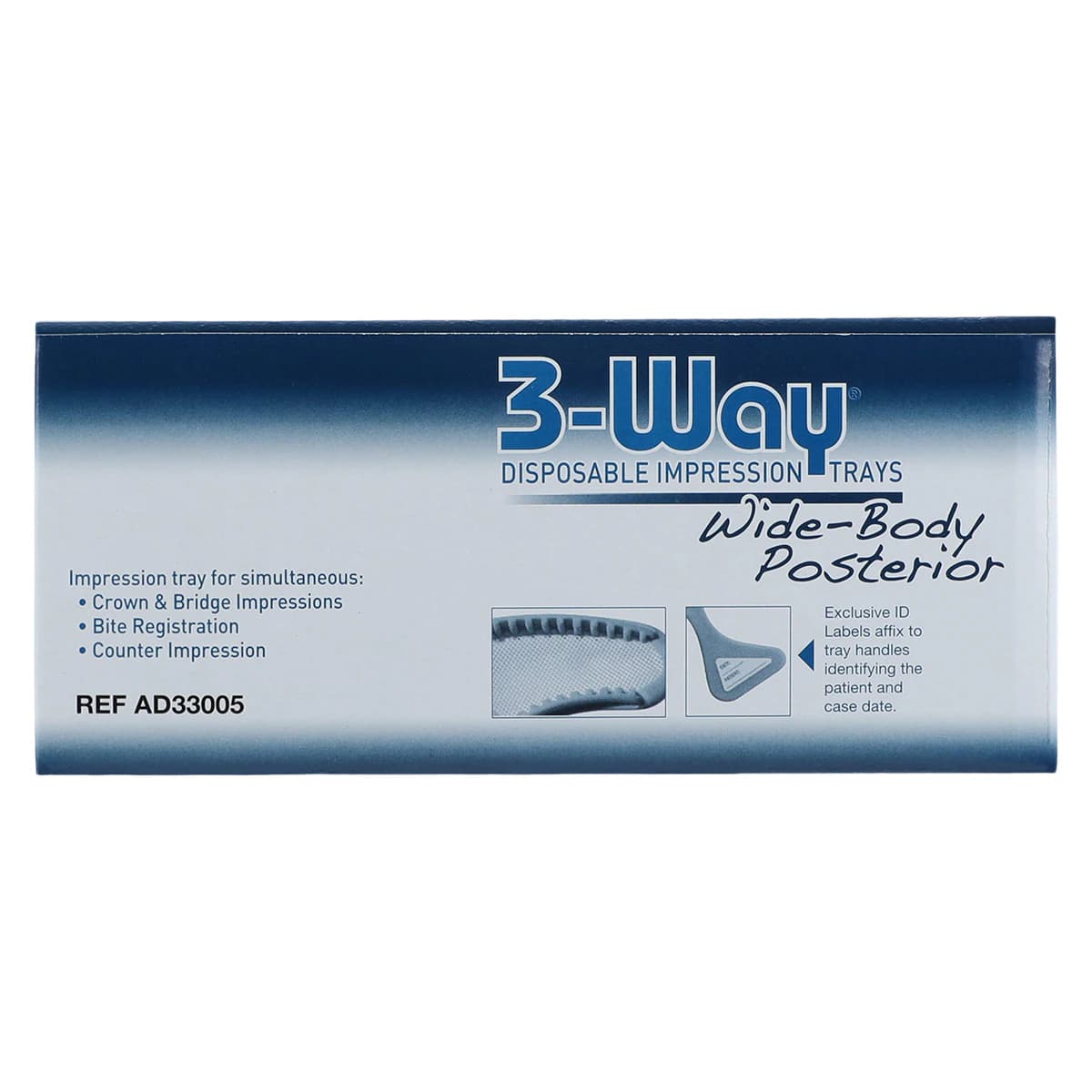 Sultan 3-Way® Disposable Impression Tray, Wide Body Posterior, 50/Box thumbnail 5
