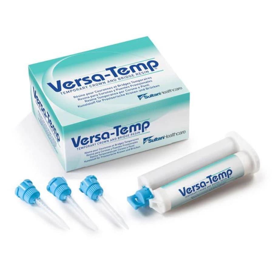 VersaTemp® Temporary Crown and Bridge Resin, Shade A1, 25ml Automix Cartridge Refill Kit (10 Mixing Tips) - VersaTemp® Temporary Crown and Bridge Resin Shade A1 25ml Refill Kit - Image 1