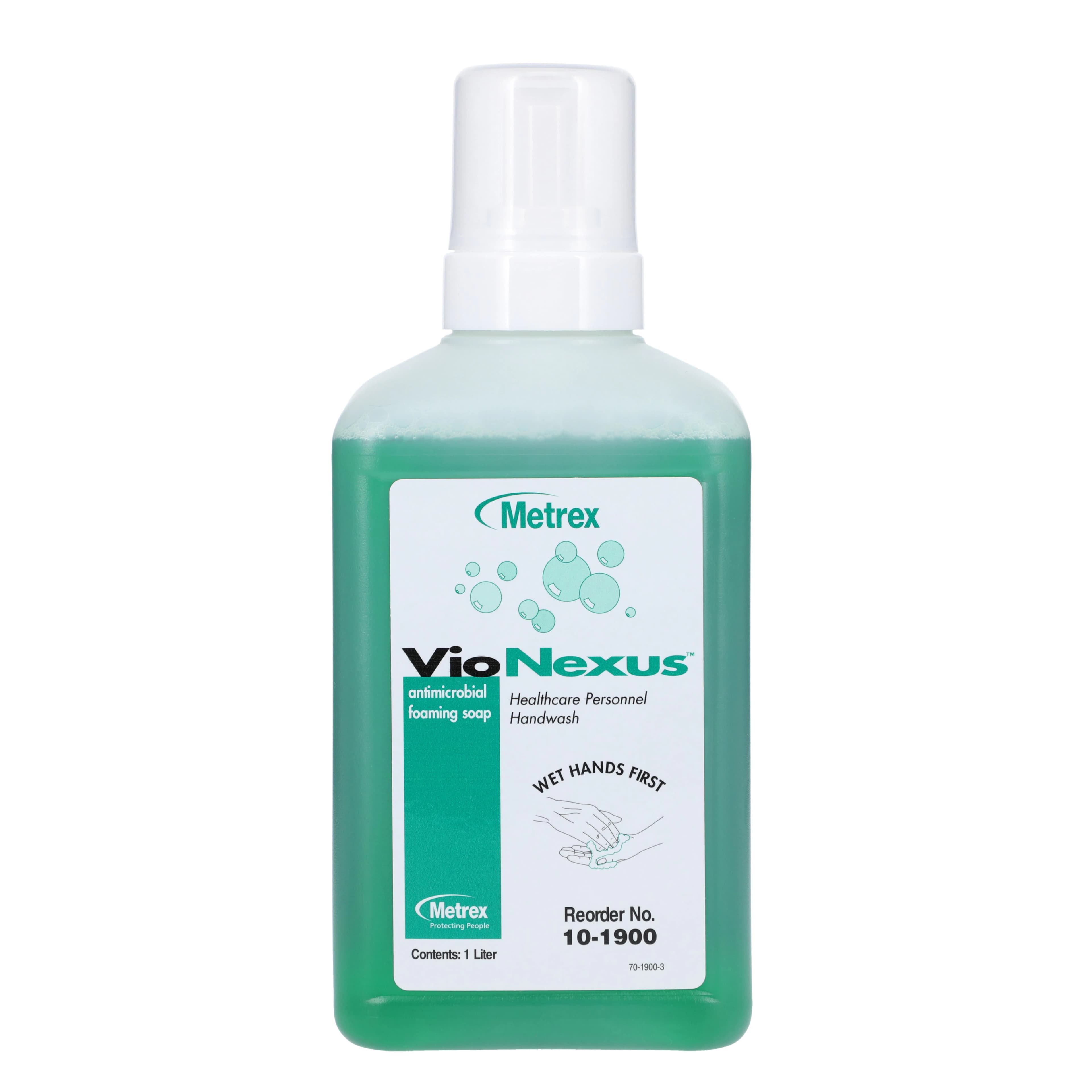 VioNexus Antimicrobial Foaming Soap, Chloroxylenol (PCMX), Green, 1 L Bottle, 10-1900 - VioNexus™ Antimicrobial Foaming Soap 1L Bottle - Image 1