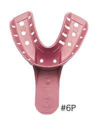 DenTray® II Disposable Impression Tray #6P Small Lower Perforated, Pack of 12 - DenTray® II Disposable Impression Tray #6P Small Lower Pack of 12 - Image 1