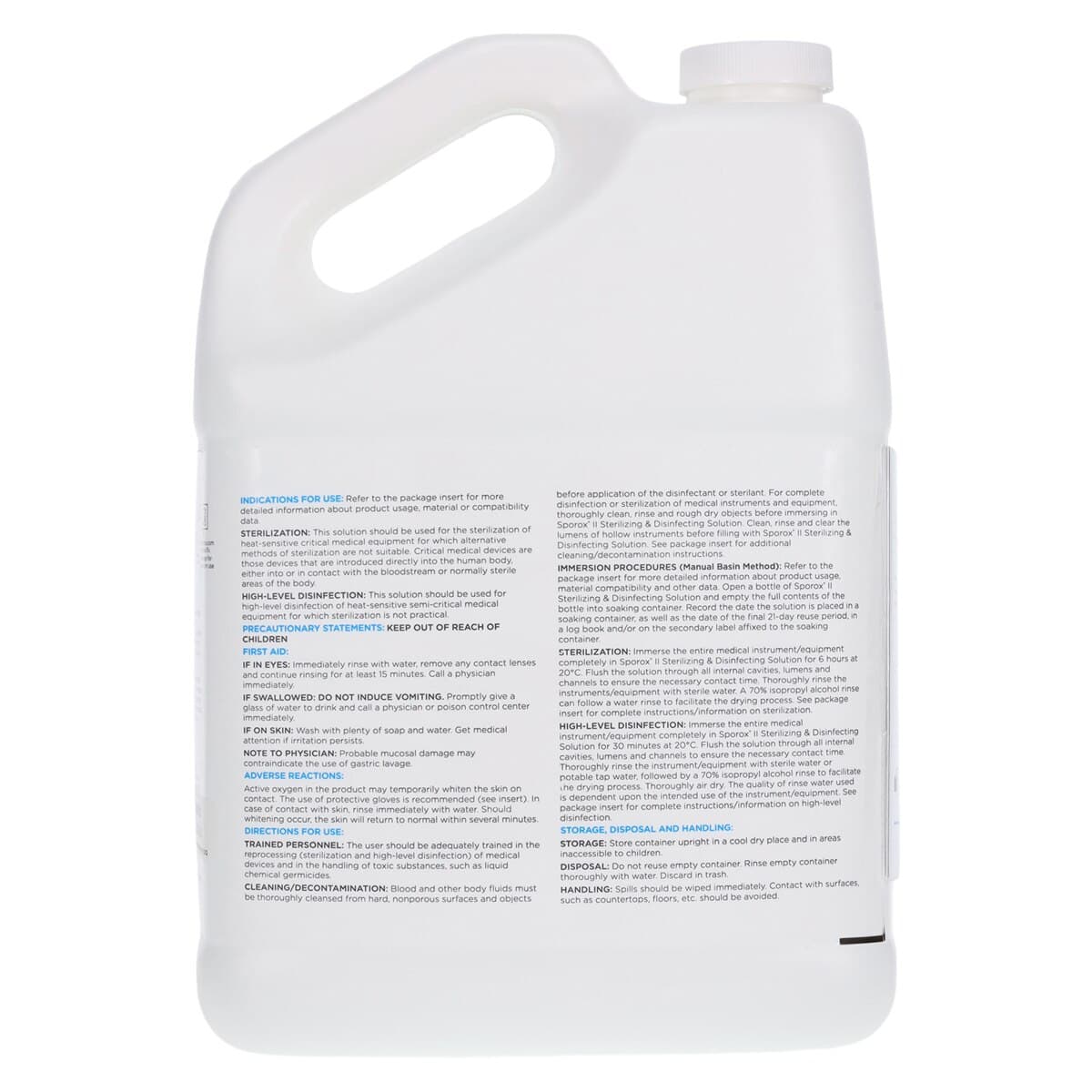 Sporox II Sterilizing and Disinfecting Solution, 1 Gallon Bottle, Ready-to-Use, 21-Day Reuse thumbnail 2