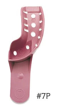 DenTray® II Disposable Impression Tray #7P Upper Left/Lower Right Perforated, Pack of 12 - DenTray® II Disposable Impression Tray #7P Upper Left Lower Right Pack of 12 - Image 1
