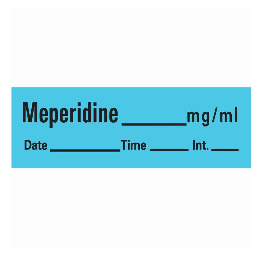 Label Meperidine Syringe, Each - Label Meperidine Syringe - Image 1