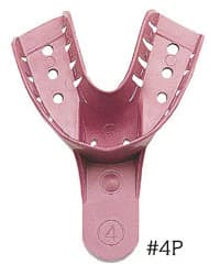 DenTray® II Disposable Impression Tray #4P Medium Lower Perforated, Pack of 12 - DenTray® II Disposable Impression Tray #4P Medium Lower Pack of 12 - Image 1