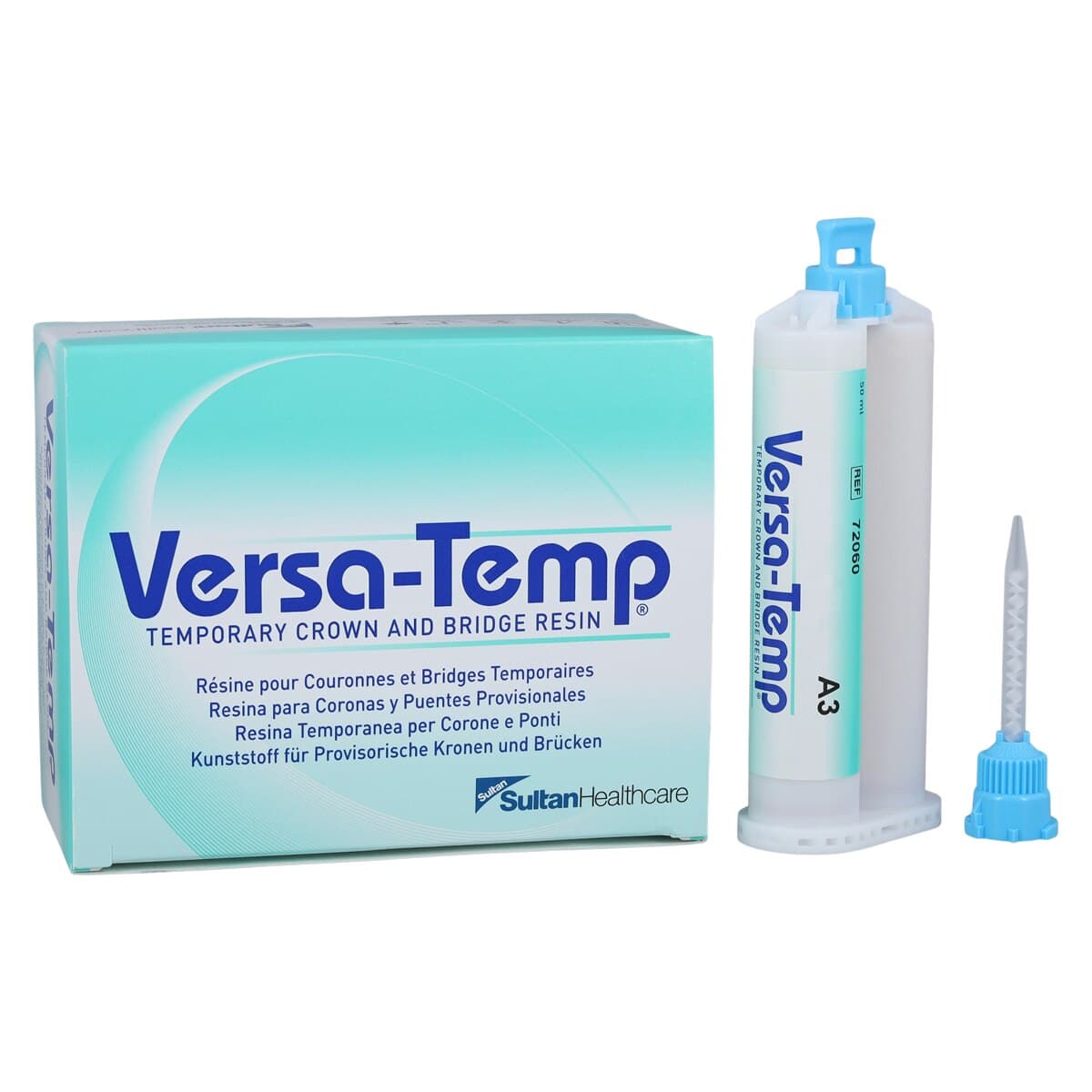 VersaTemp® Temporary Crown and Bridge Resin, Shade A3, 50ml Cartridge Refill (with 15 Mixing Tips) thumbnail 2
