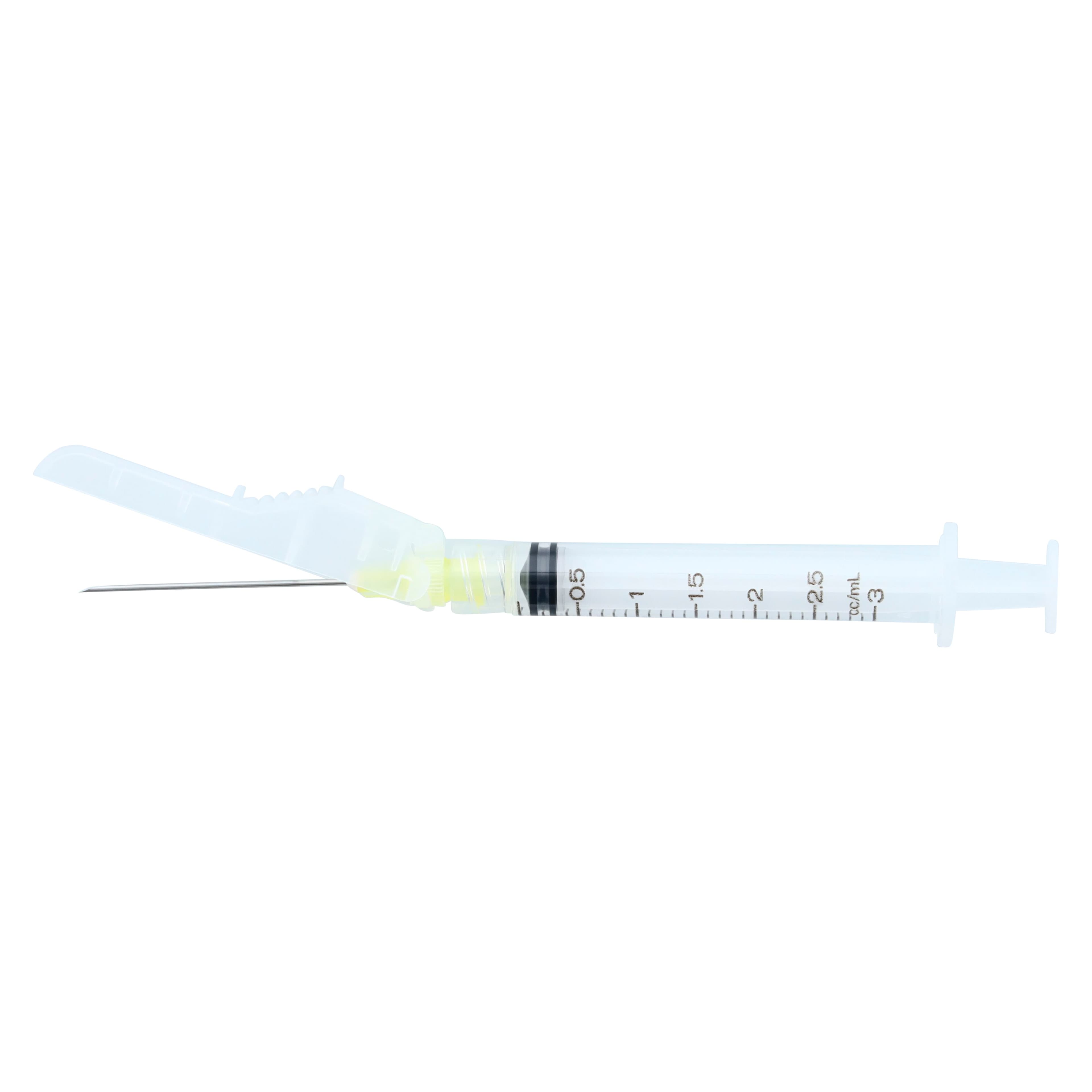 Terumo Surguard3 Syringe/Needle, Hypodermic, 20G x 1-1/2", 3cc, Yellow, Safety, Sterile, Latex-Free, 100/Box thumbnail 3