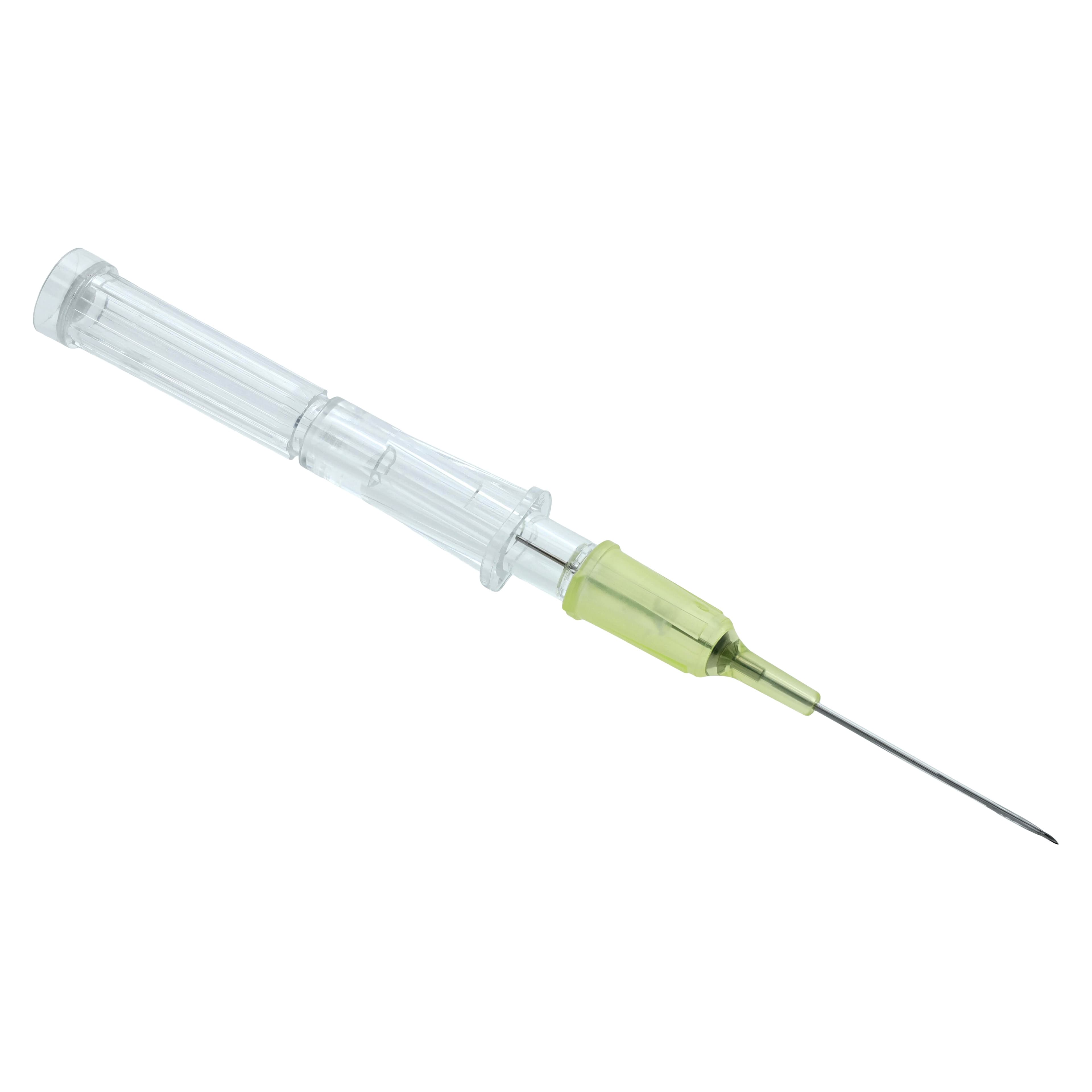 Terumo SurFlash IV Catheter, 24 Gauge x 3/4", Polyurethane, Sterile, Latex-Free, Yellow, 50/Box thumbnail 4
