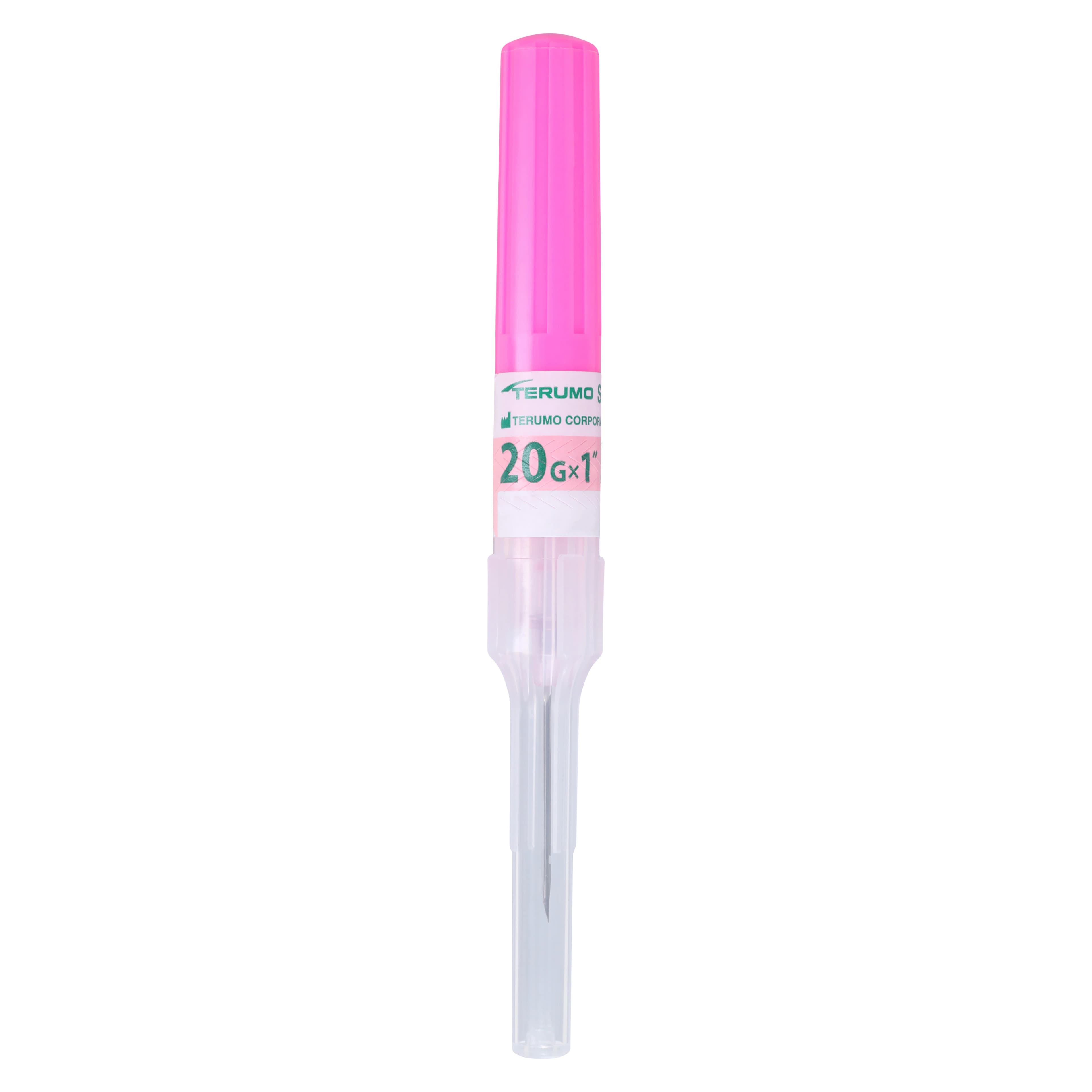 Terumo SurFlash IV Catheter, 20 Gauge x 1", Polyurethane, Sterile, Latex-Free, Pink, 50/Box thumbnail 3