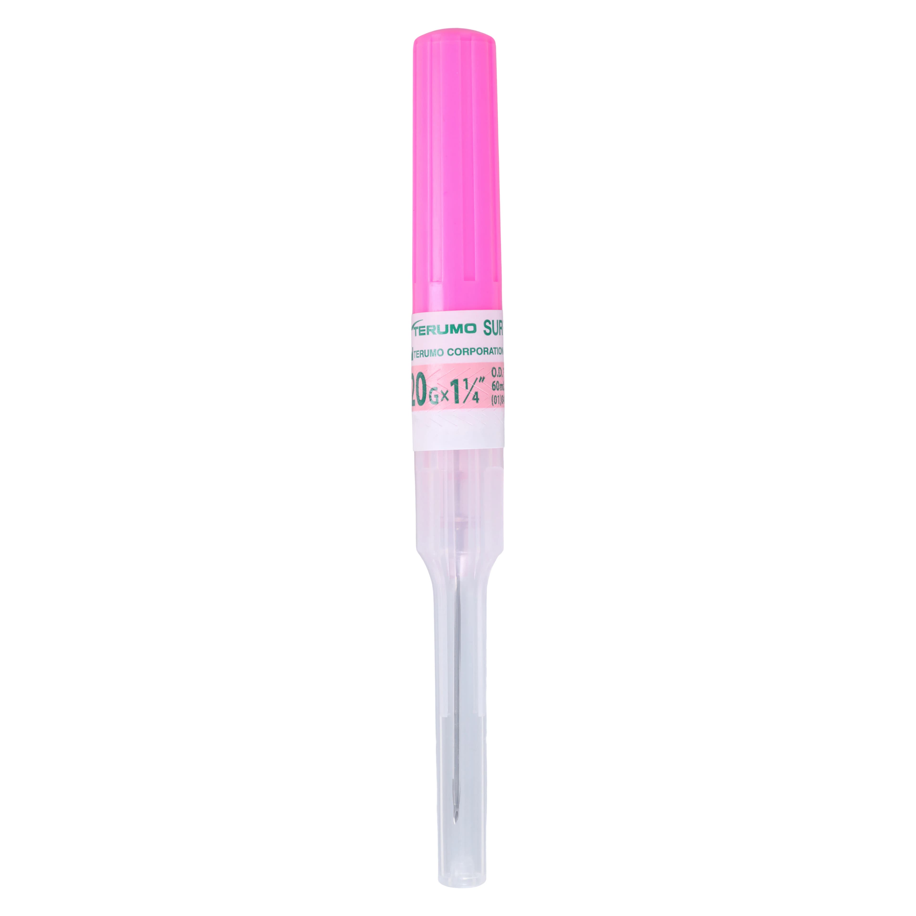 Terumo SurFlash IV Catheter, 20 Gauge, 1-1/4 inch, Polyurethane, Sterile, Latex-Free, Pink, 50/Box thumbnail 3