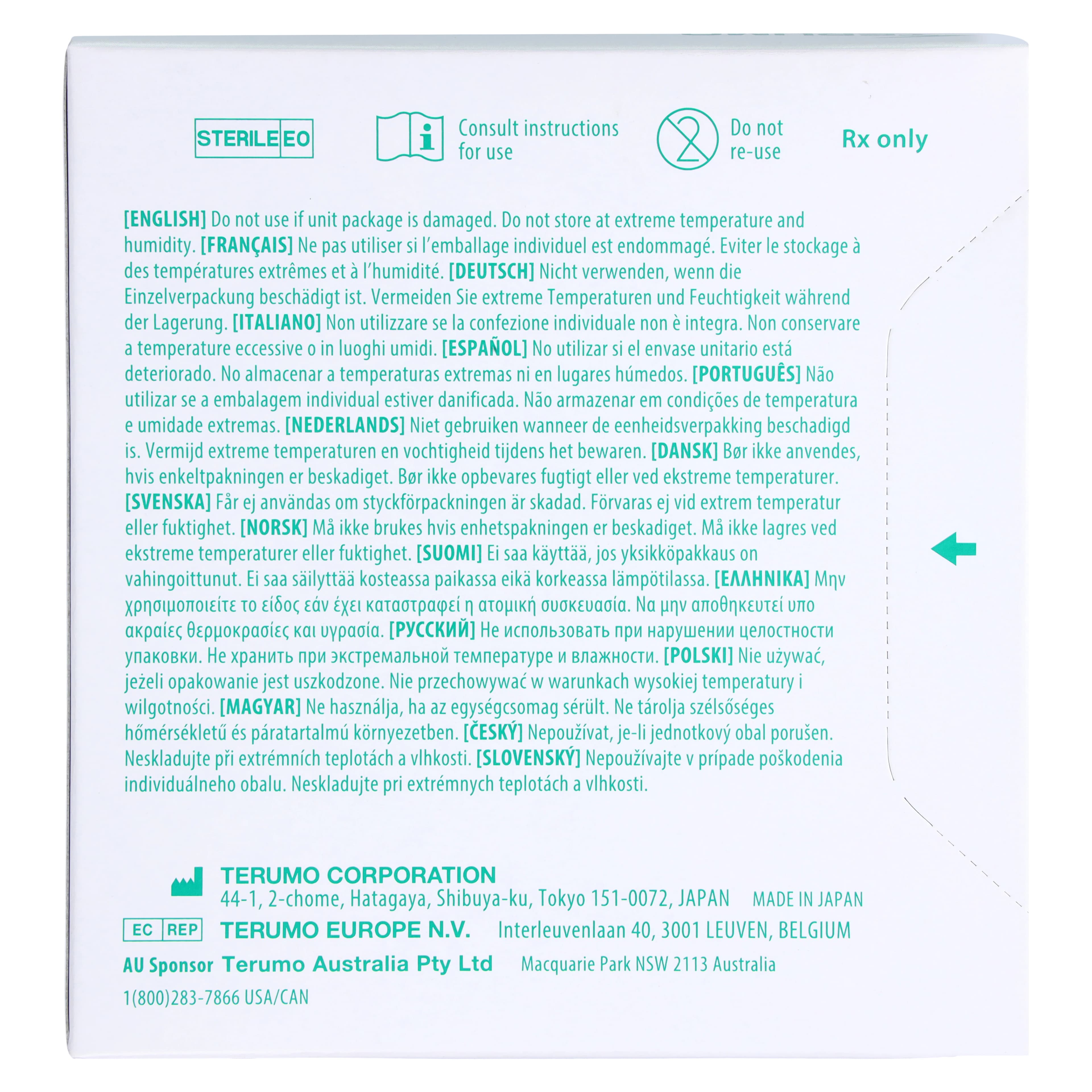 Terumo SurFlash IV Catheter, 18 Gauge, 1-1/4 inch, Polyurethane, Sterile, Latex-Free, Green, 50/Box thumbnail 6