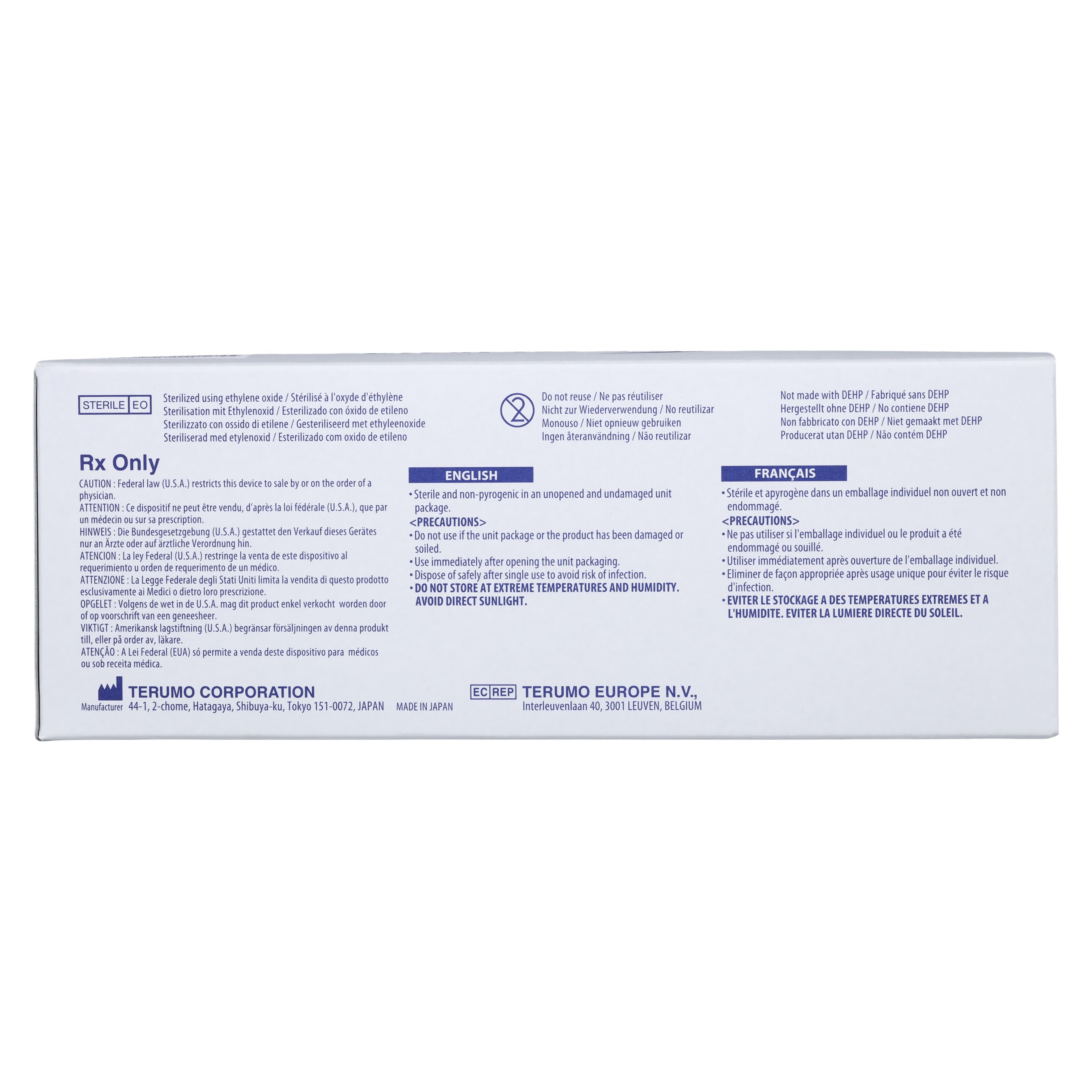 Terumo Surflo Winged Infusion Set, 27 Gauge, 1/2" Needle, 8" Tubing, Sterile, Non-DEHP, Latex-Free, 100/Box thumbnail 7
