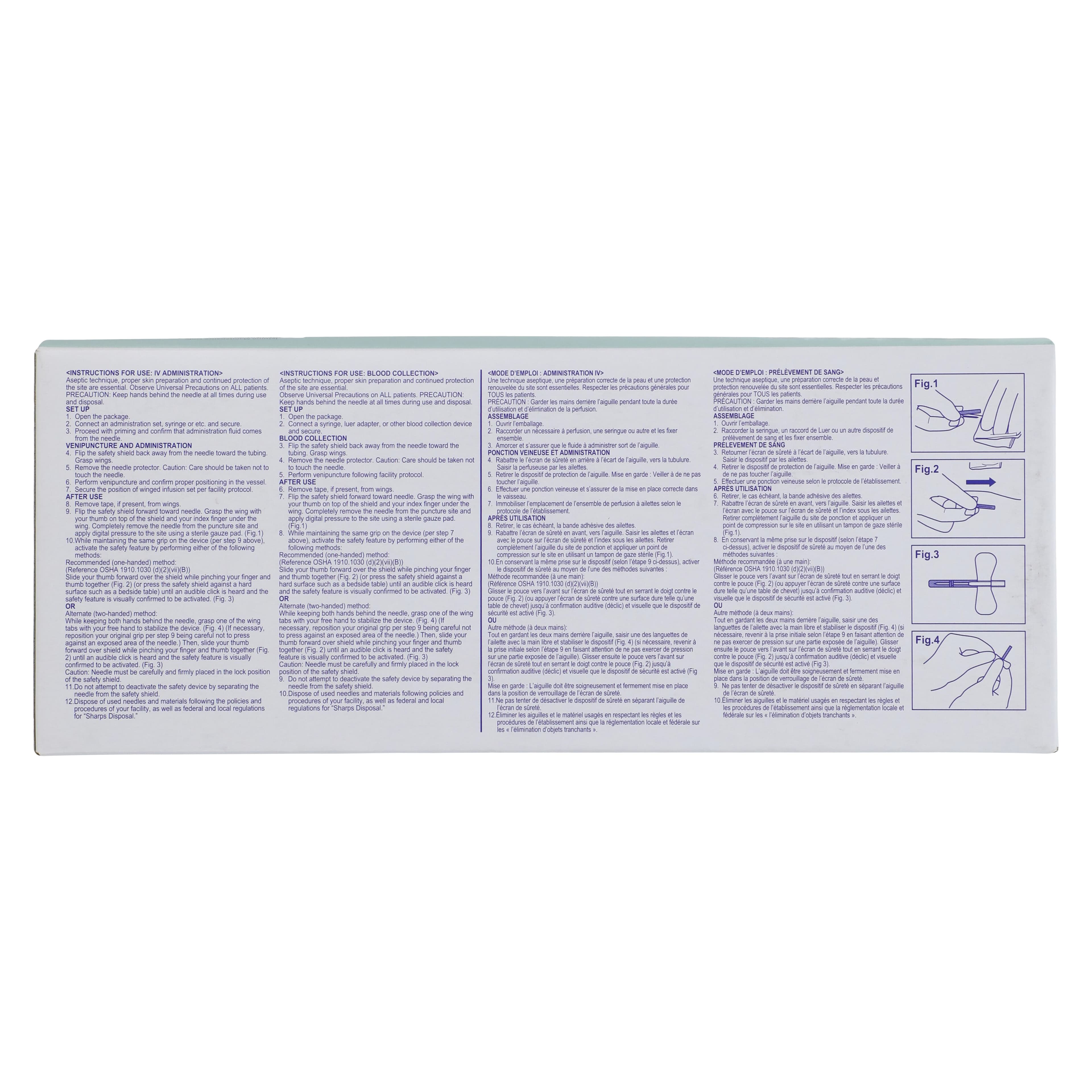Terumo Safety Wing Infusion Set, 21 Gauge, 3/4" Needle, 12" Tubing, Sterile, Non-DEHP, Latex-Free, 50/Box thumbnail 5