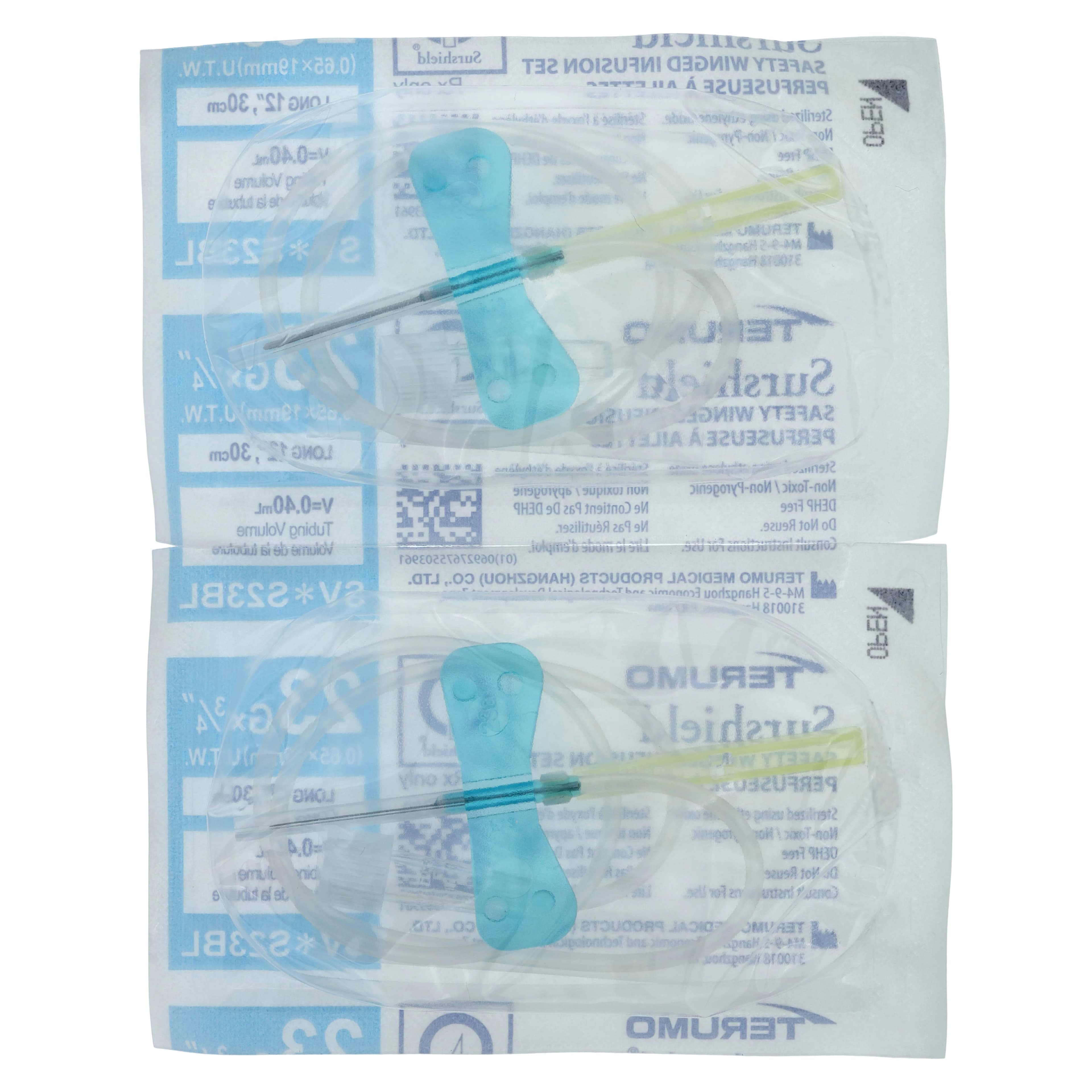 Terumo Safety Wing Infusion Set, 23 Gauge, 3/4" Needle, 12" Tubing, Long Wings, Non-DEHP, Latex-Free, Sterile, 50/Box thumbnail 4