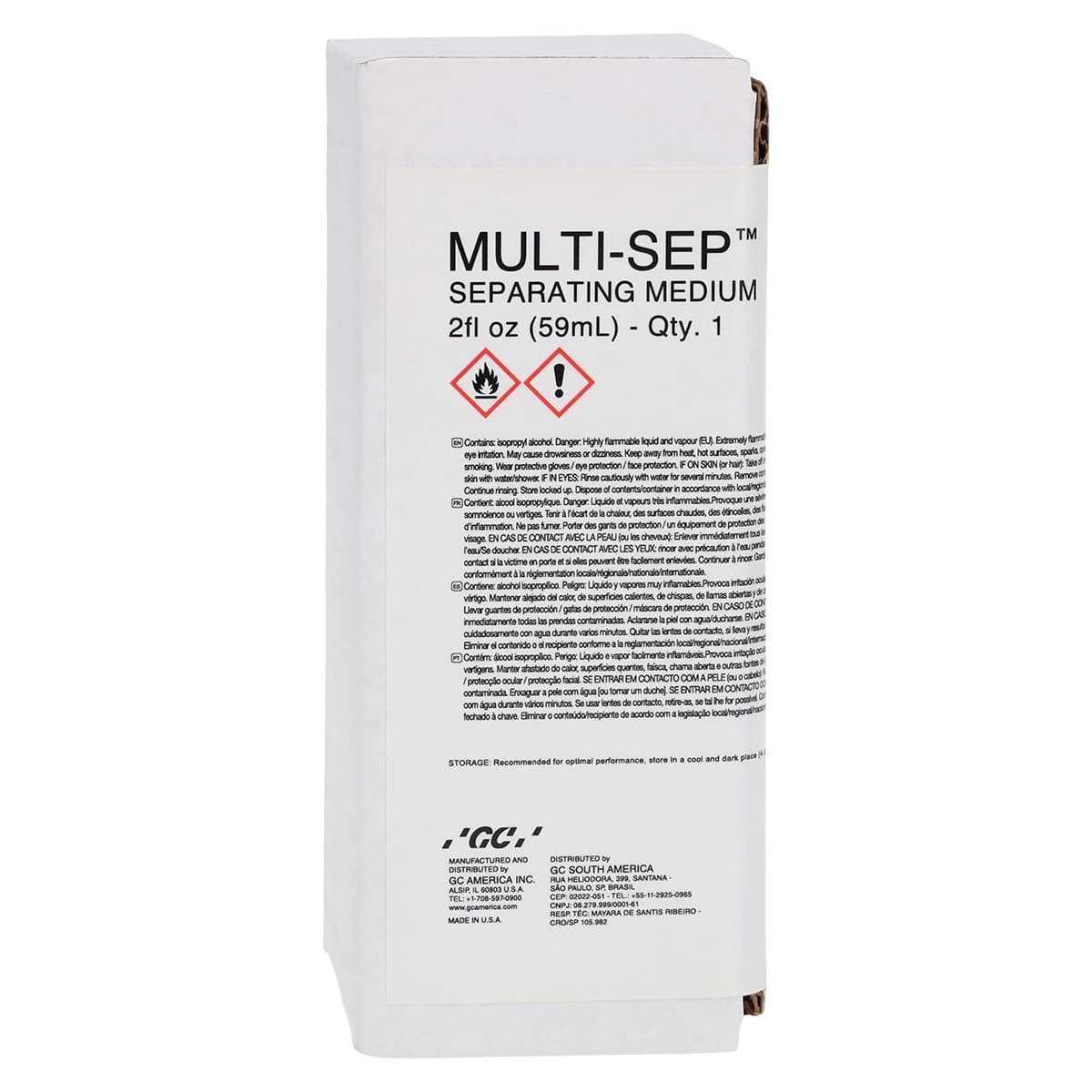 GC America Multi-Sep Universal Separating Agent, 2 oz (59 mL) Bottle, Refill, 343691 - Multi-Sep 2 Oz Bottle - Image 1