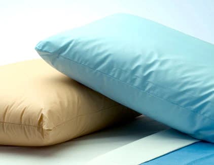 CareGuard Hospital Pillow, Reusable, Vinyl, Blue, 19 in x 25 in, Medium - Pillow CareGuard Blue Reuse - Image 1