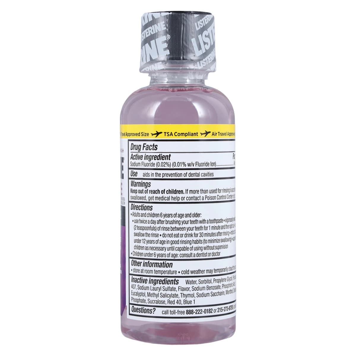 Listerine Total Care Zero Anticavity Mouthwash, Fresh Mint, Alcohol Free, 3.2 oz Bottle, 24/Case thumbnail 2