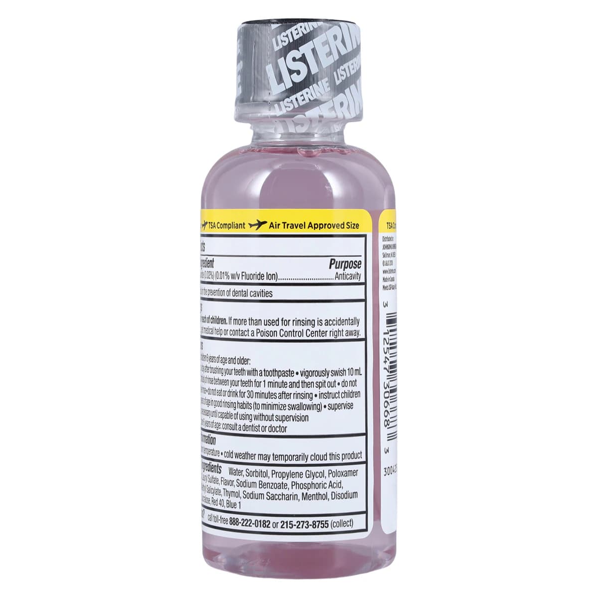 Listerine Total Care Zero Anticavity Mouthwash, Fresh Mint, Alcohol Free, 3.2 oz Bottle, 24/Case thumbnail 3
