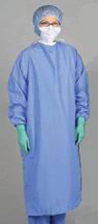 Blockade AngelStat Reusable Surgical Gown, 99% Polyester/1% Carbon, X-Large, Ceil Blue, Non-Sterile, Snap Neck/Back Ties, 12/Box - Gown Surgeon Ciel Blue - Image 1