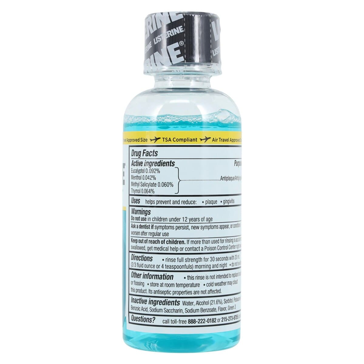 Listerine Antiseptic Mouthwash, Cool Mint, 3.2 oz Bottle, 24/Case thumbnail 3