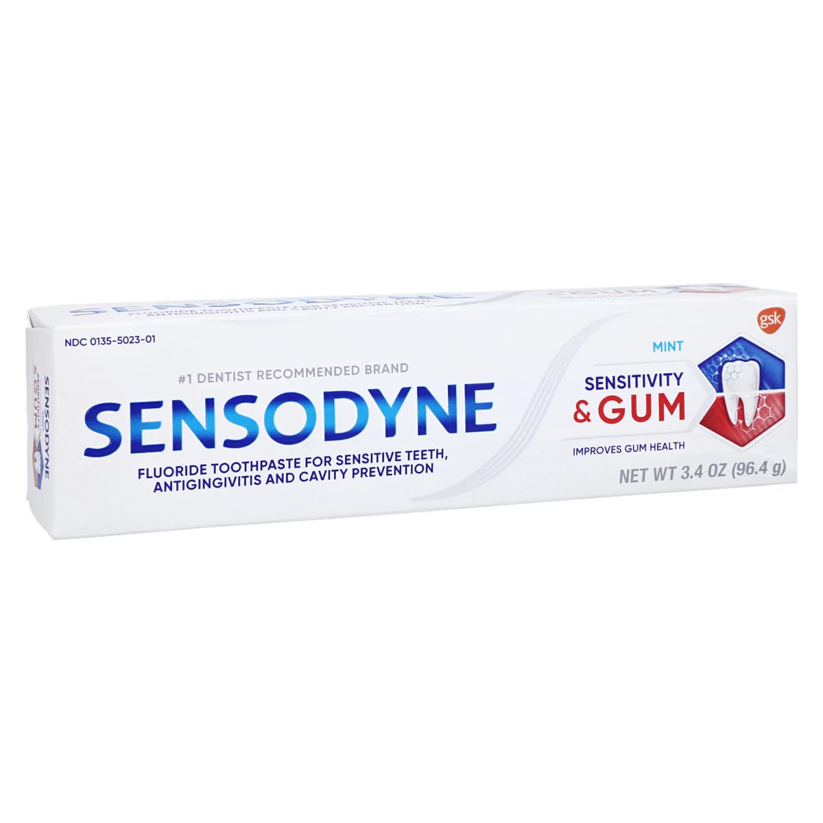 Sensodyne Sensitivity & Gum Toothpaste, Mint Fluoride Desensitizer, 3.4 oz - Sensodyne Sensitivity & Gum TP - Image 1