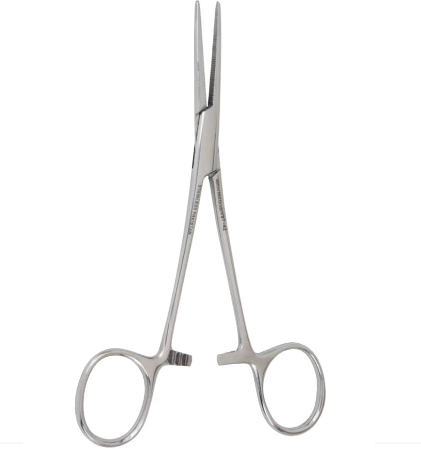 Vantage Crile Forceps, Straight, 5-1/2" (140mm), Stainless Steel, Autoclavable, Each thumbnail 2