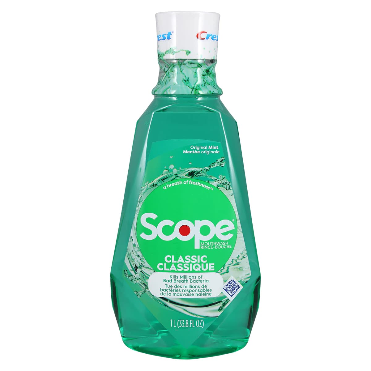 Scope Original Mint Mouthwash, 1 Liter Bottle, 6/Case - Scope Mouthwash 1 Liter Mint 6/cs - Image 1