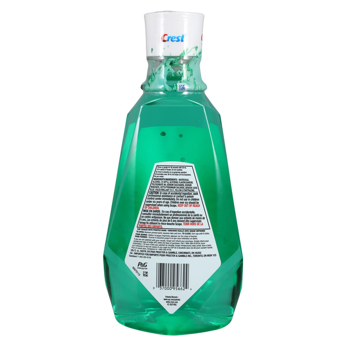 Scope Original Mint Mouthwash, 1 Liter Bottle, 6/Case thumbnail 2