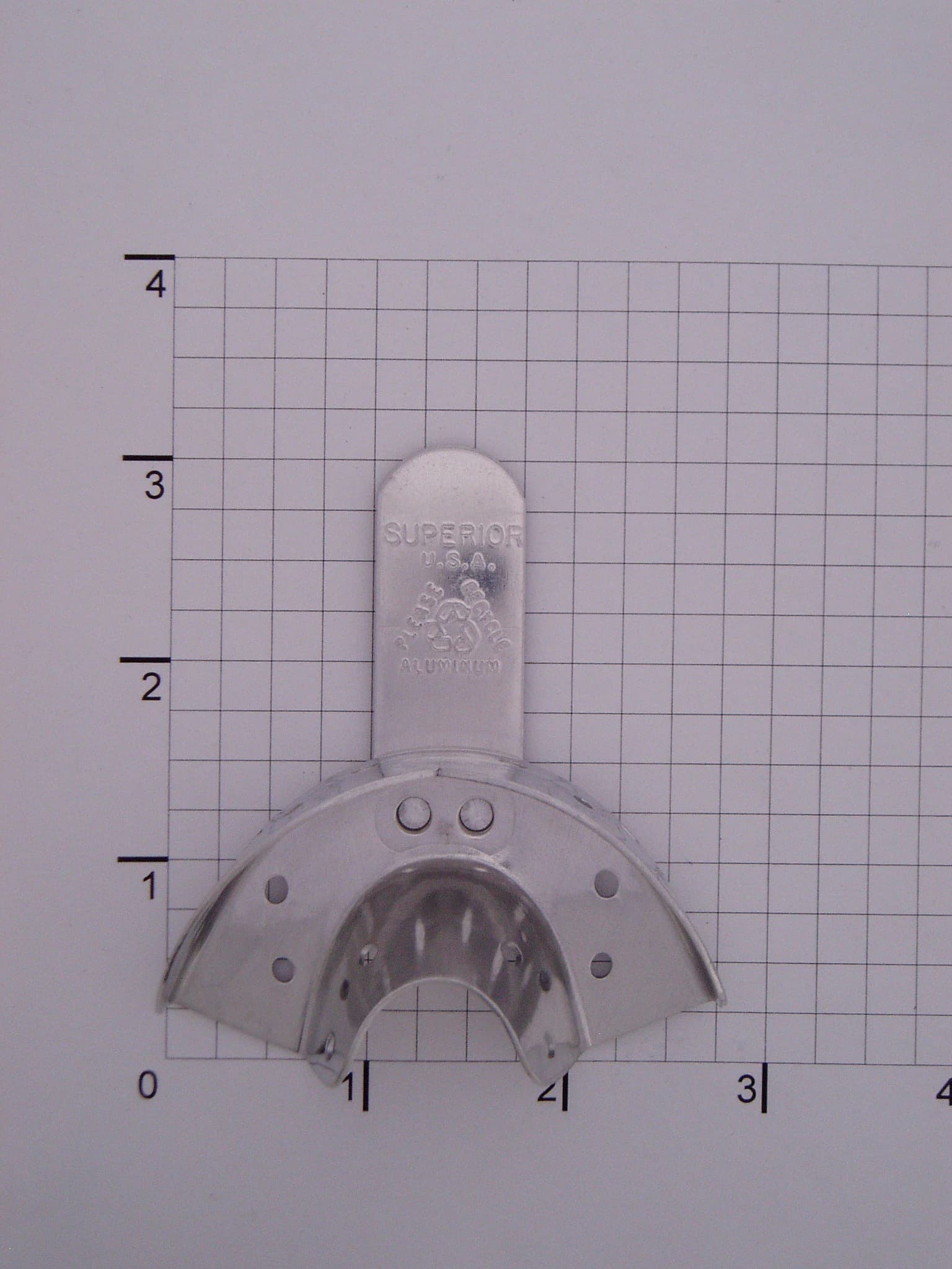 Superior Dental & Surg Impression Tray, Aluminum, Disposable, Large Upper, 12/Pk - Impression Tray Alum Disp - Image 1