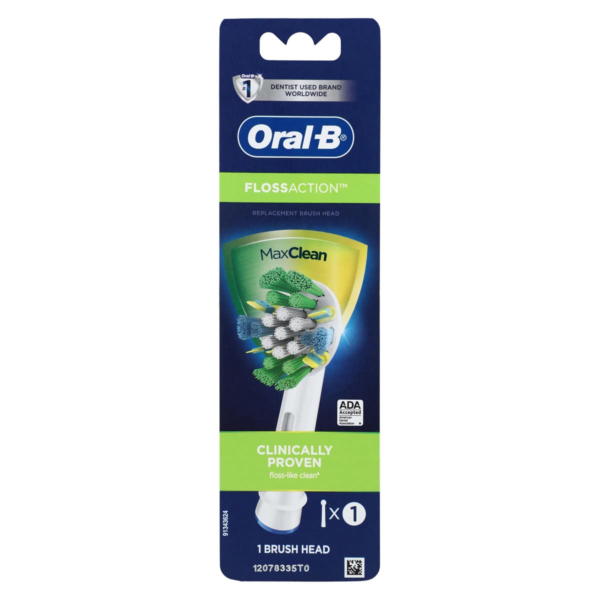Oral-B FlossAction Electric Toothbrush Replacement Brush Head Refills, 6/Box, 80344383 thumbnail 2