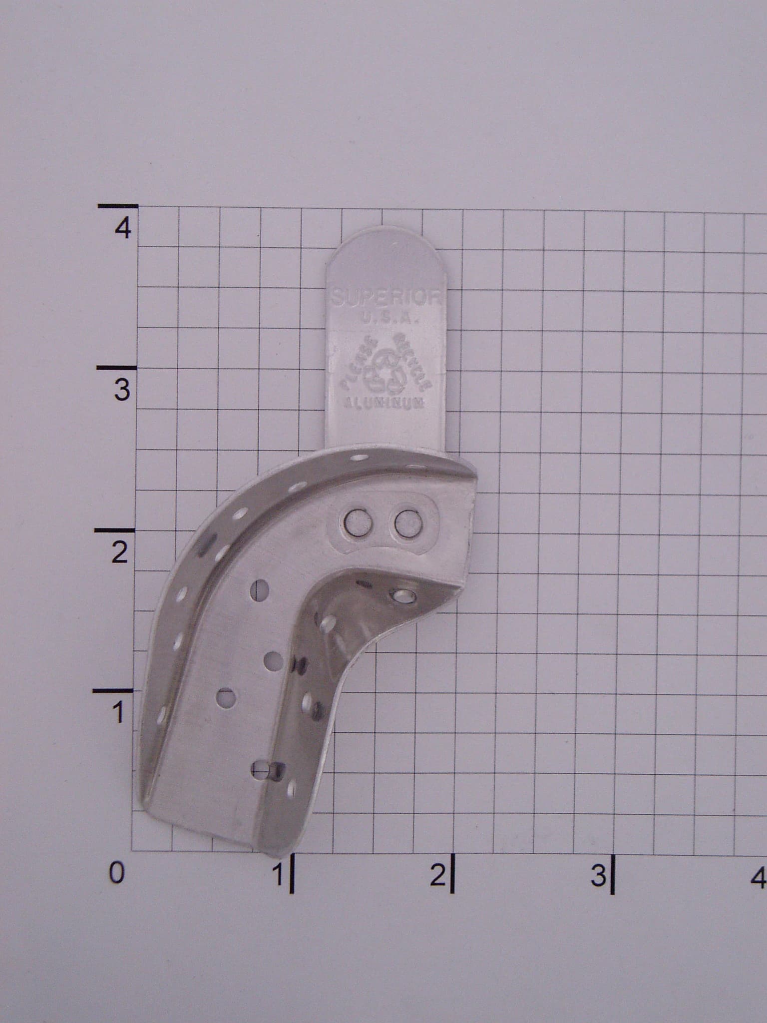 Superior Dental & Surg Aluminum Edentulous Tray, Large, Lower - Aluminum Edentulous Tray Large - Image 1