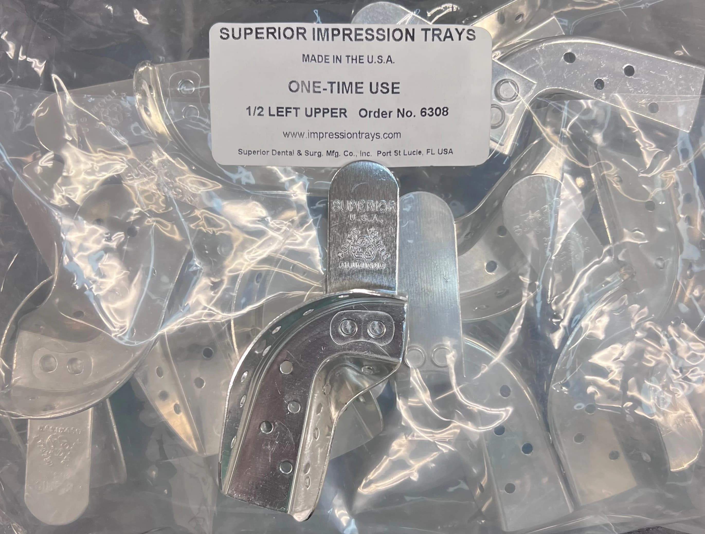 Superior Dental & Surg Aluminum Edentulous Tray, Large, Lower thumbnail 2