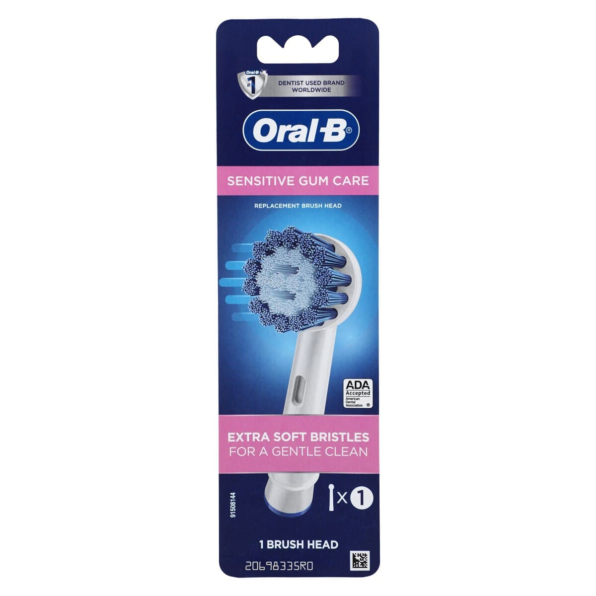 Oral-B Sensitive Brush Head Refills, 6 Cards/Box, 1 Refill per Card, 80304858/80343162 thumbnail 2