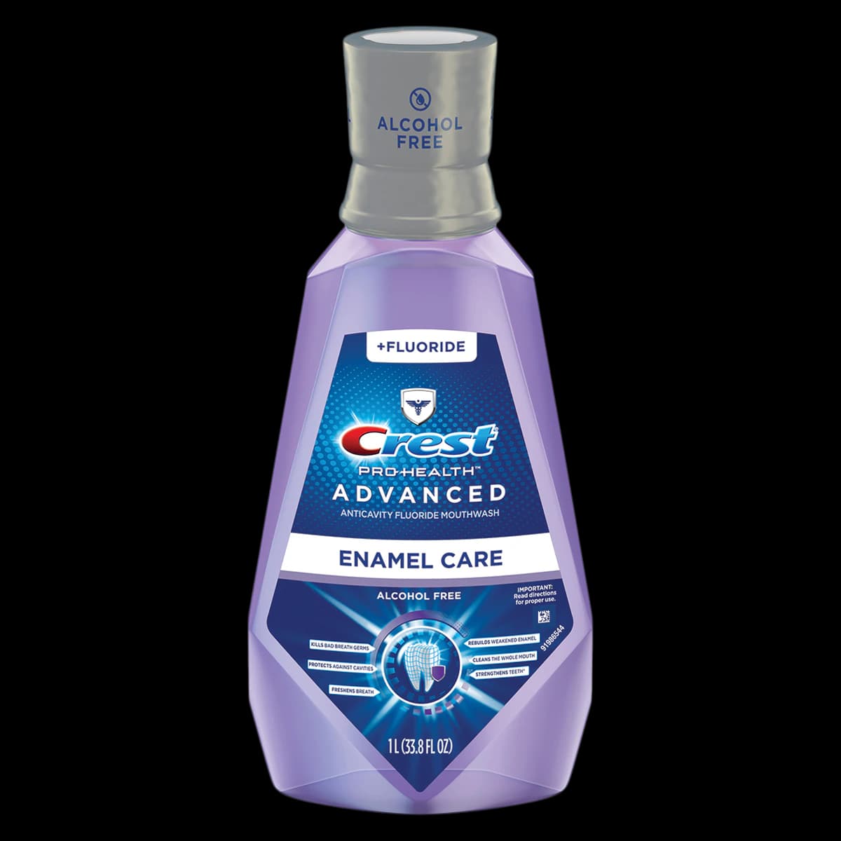 Crest Pro-Health Advanced Enamel Care Mouthwash, Alcohol Free, Fresh Mint, Fluoride, 1 Liter Bottle, 6/Case - Crest® Pro-Health™ Advanced Enamel Care Mouthwash – 1 Liter Bottle, 6/Pkg - Crest® Pro-Health™ Advanced Enamel Care Mouthwash – 1 Liter Bottle, 6/Pkg - Image 1
