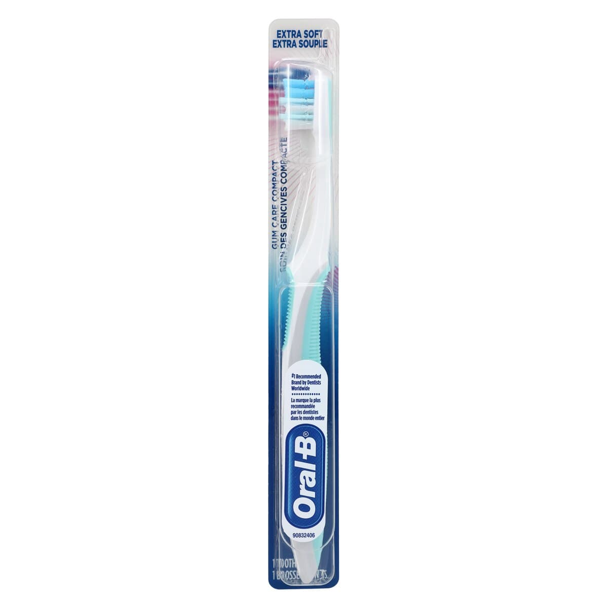 Oral-B Gum Care Compact Toothbrush, Extra Soft, Assorted Colors, 12/Box, 80345497 thumbnail 5