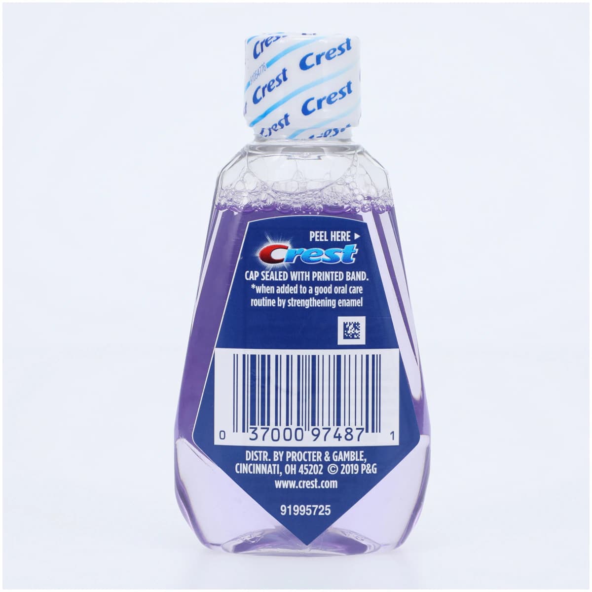 Crest Pro-Health Advanced Enamel Care Mouthwash, Fresh Mint, Alcohol Free, 1.2 fl oz (36 mL) Bottle, 48/Case thumbnail 3