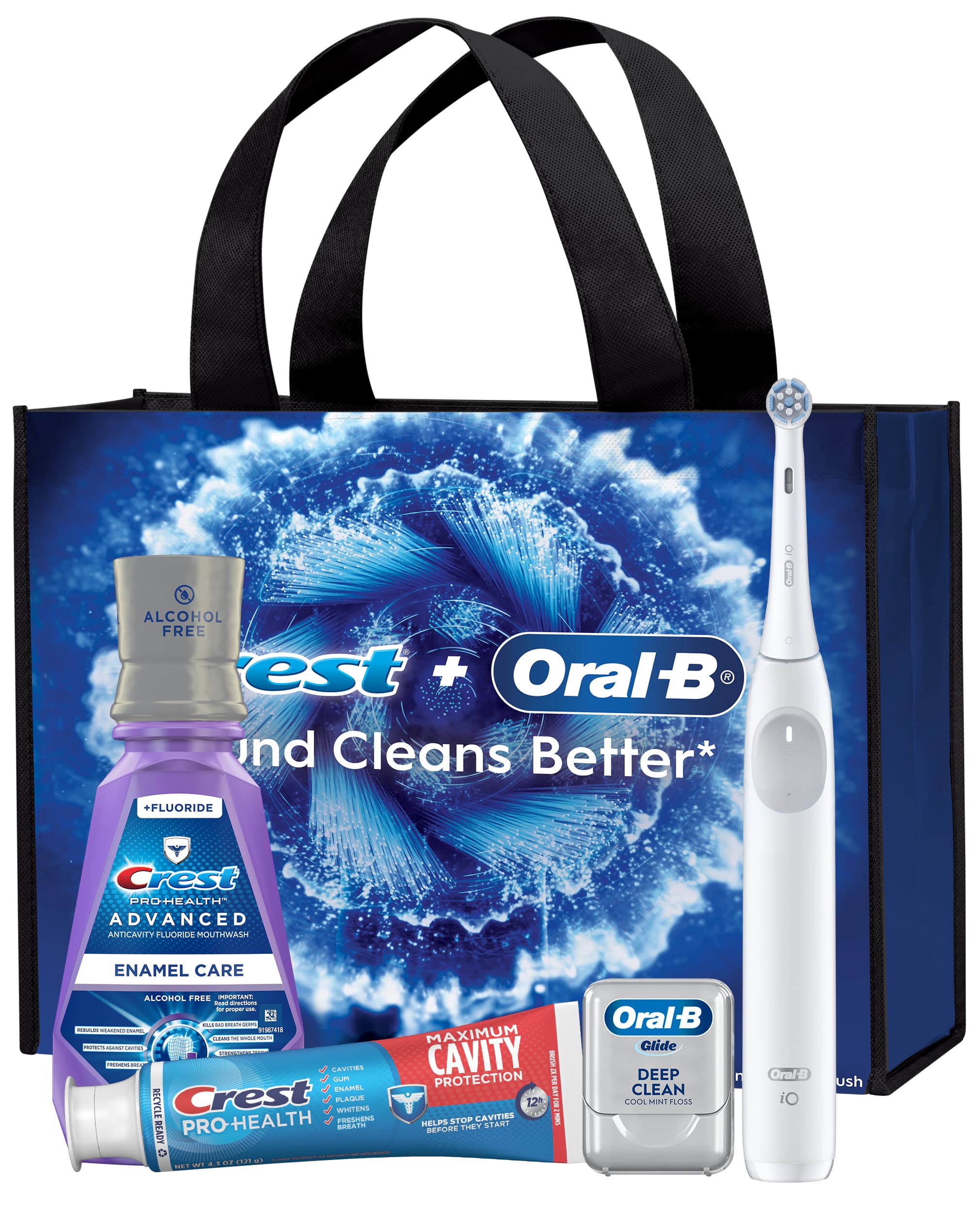 Crest Oral-B iO2 Daily Clean Electric Toothbrush Adult Bundle, 3/Case - Crest Oral-B iO2 Daily Clean - Image 1