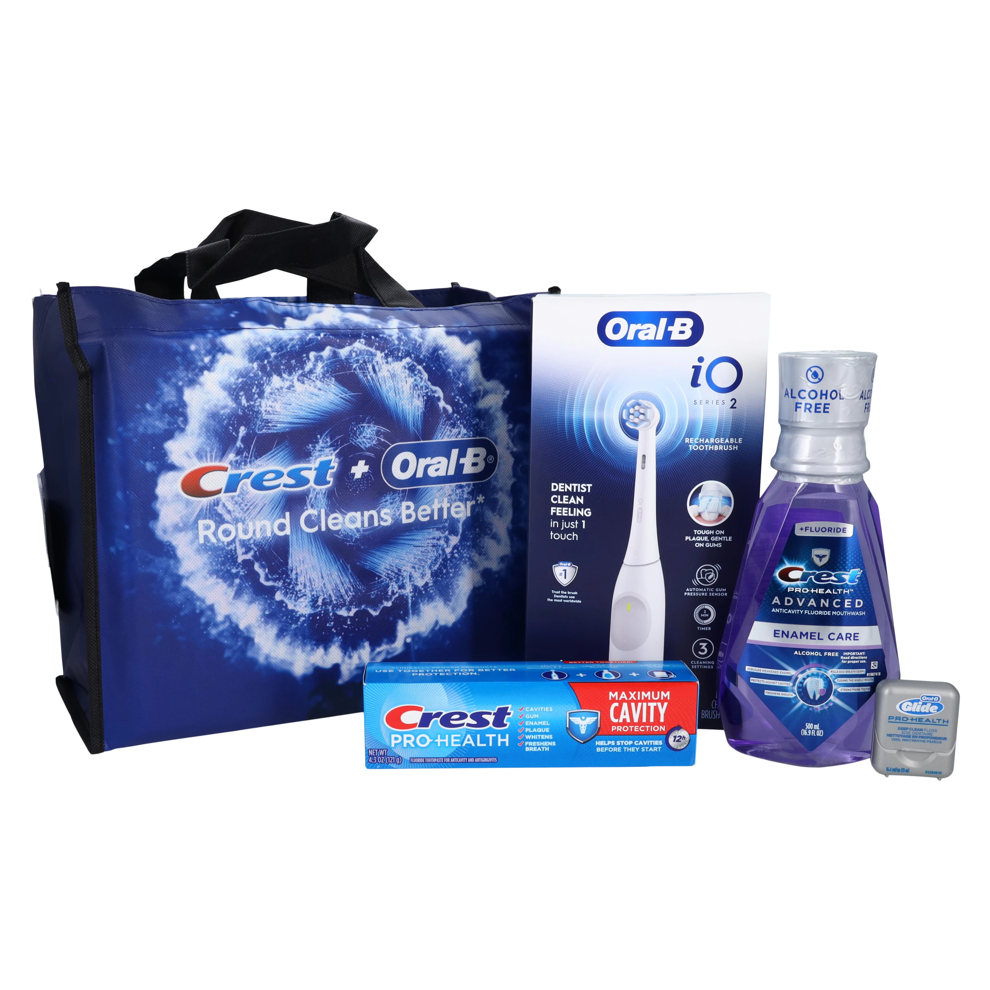 Crest Oral-B iO2 Daily Clean Electric Toothbrush Adult Bundle, 3/Case thumbnail 2