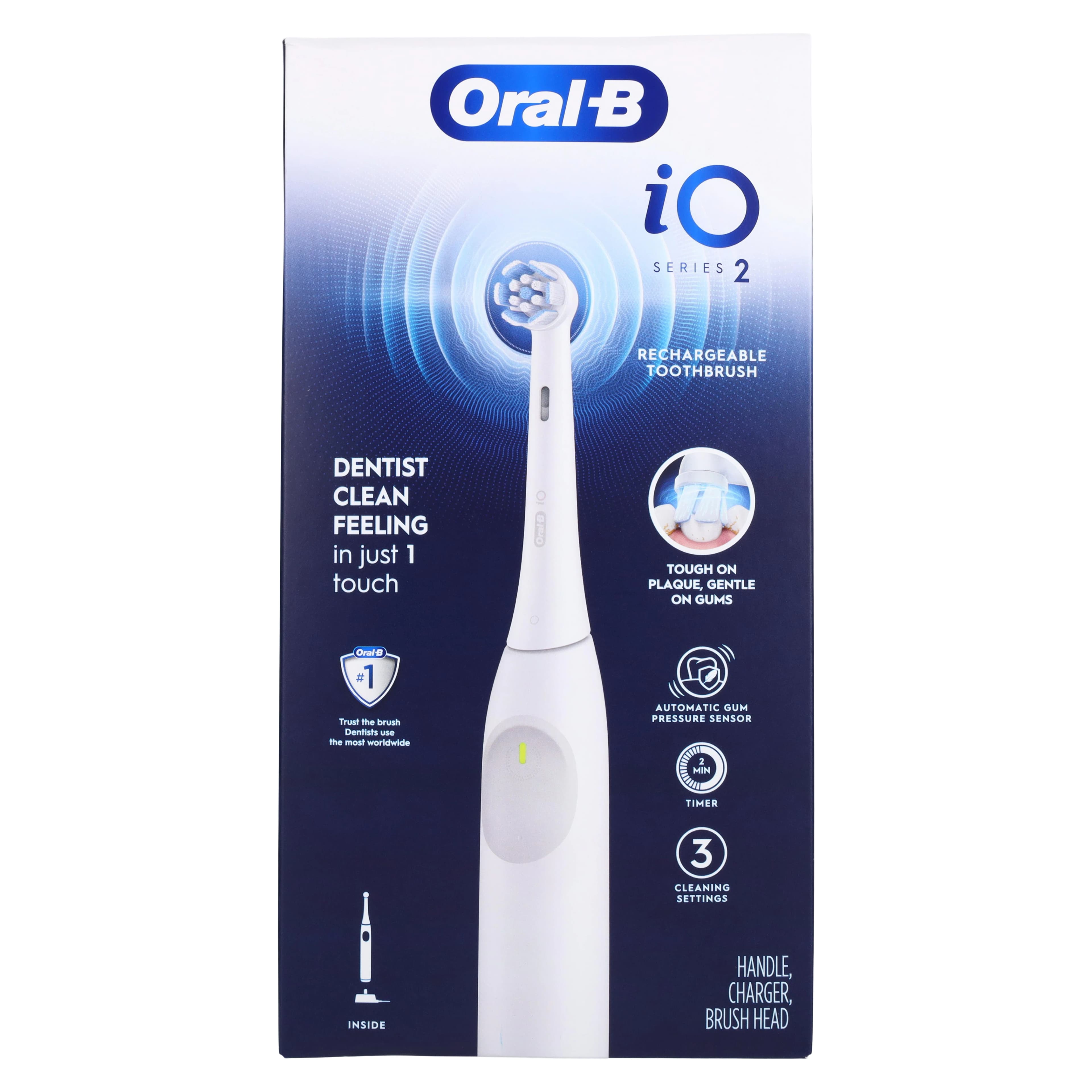 Crest Oral-B iO2 Daily Clean Electric Toothbrush Adult Bundle, 3/Case thumbnail 3
