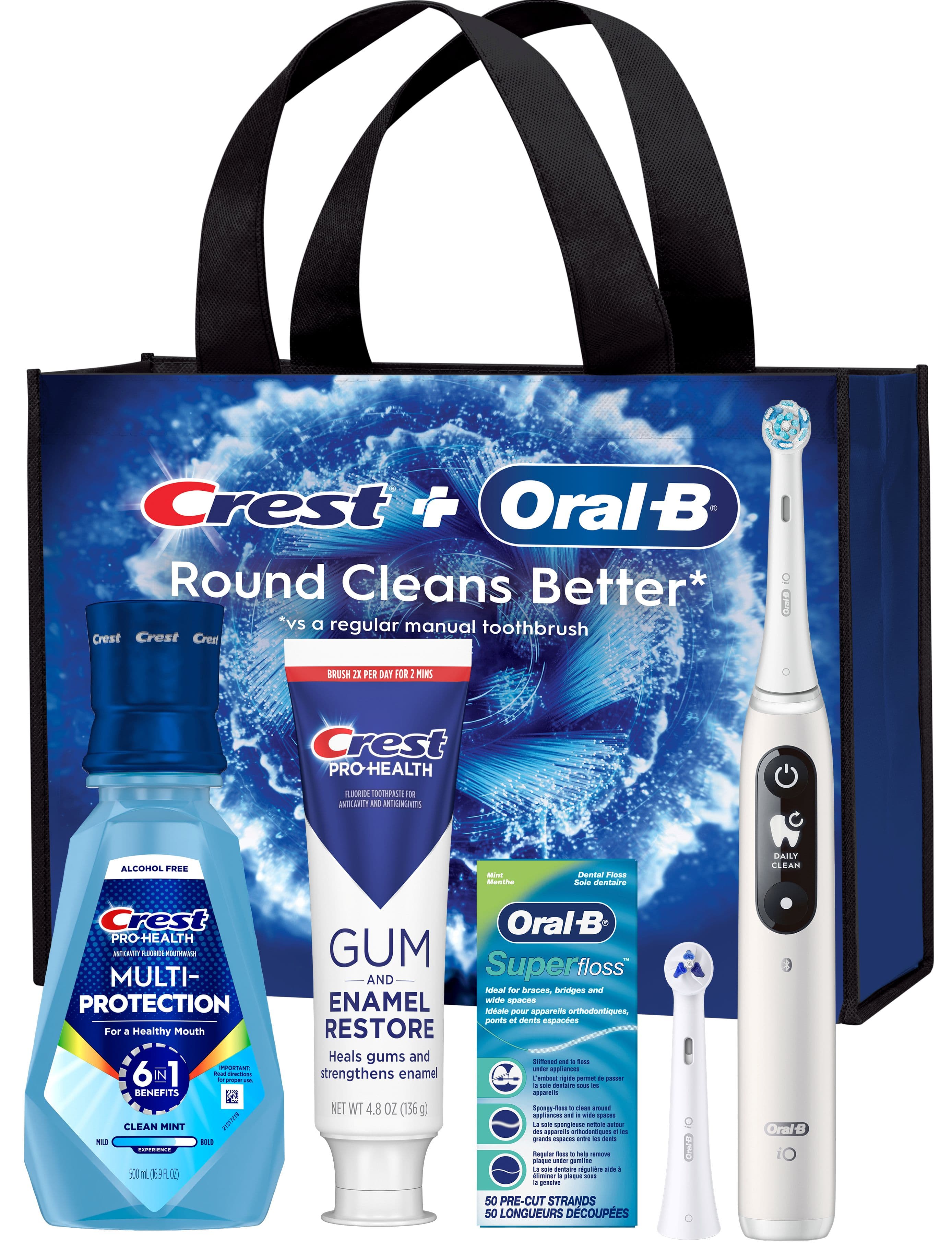 Crest Oral-B iO Ortho Essentials System, 3 Kits/Case (iO6 Electric Toothbrush Bundle with Crest PRO-HEALTH Toothpaste, Mouthwash, Superfloss, and Brush Heads) - Crest Oral-B iO Ortho Essentials System (3) - Image 1
