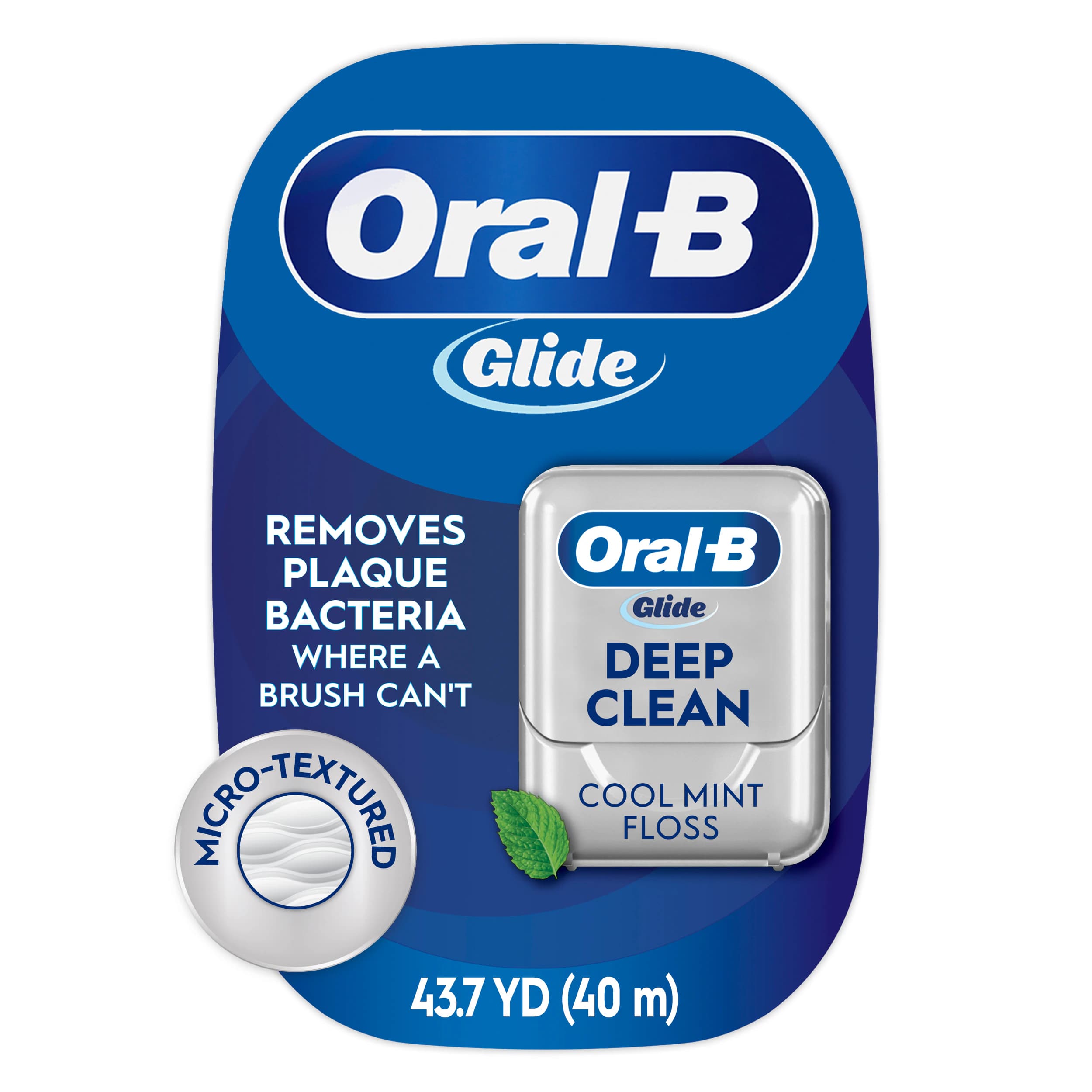 Oral-B Glide Pro-Health Deep Clean Floss, Mint, Waxed, 40 m Spool, 6/Pkg - Oral-B® Glide Pro-Health Deep Clean Floss – Mint - 40 m, 6/Pkg - Image 1