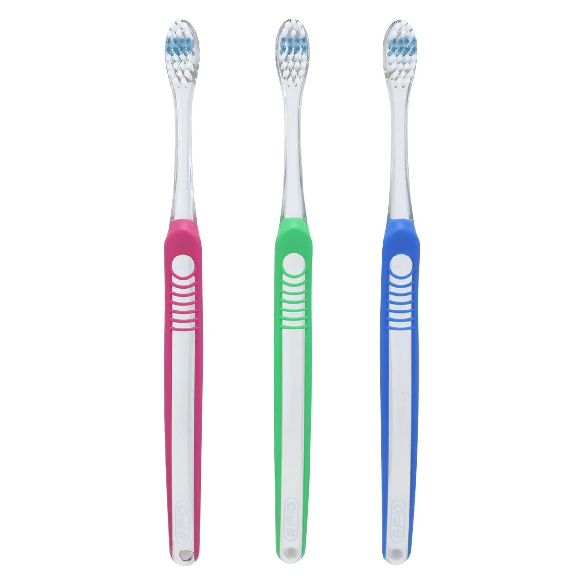 Oral-B Indicator Toothbrush, 30 Soft, Assorted Colors (Green, Purple, Dark Blue, Pink), 12/Box, 80799985 thumbnail 2