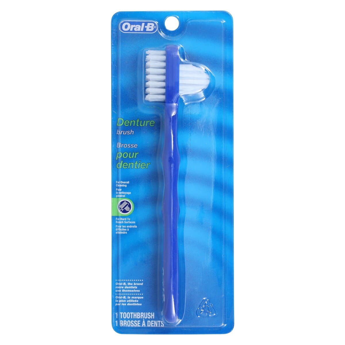 Oral-B Denture Brush, Dual Head, Firm Nylon Bristles, 6/Bx, 80310196 thumbnail 6