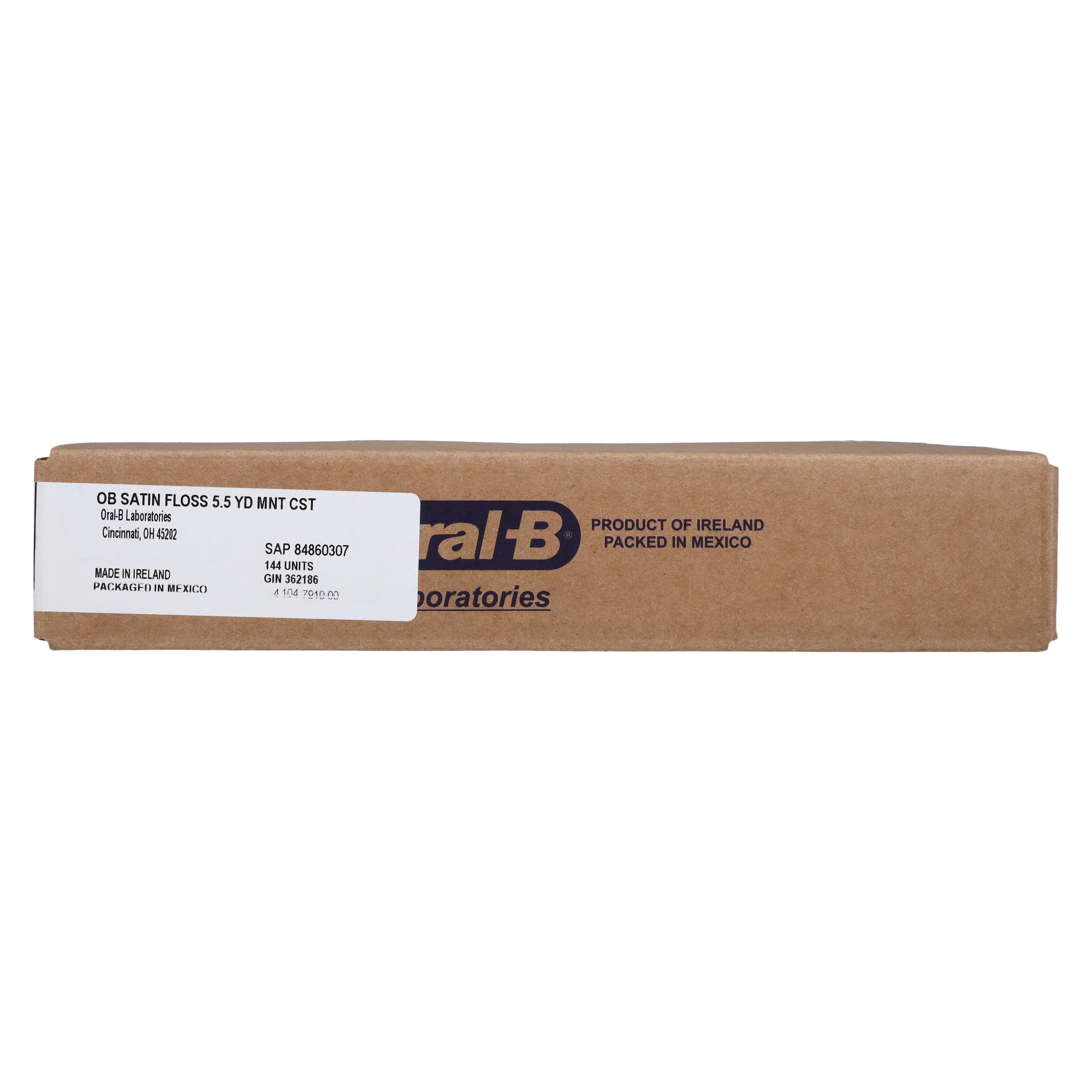 Oral-B Complete Satin Floss, Mint, Waxed, 5.5 yd Compact Spool, 144/Case thumbnail 6