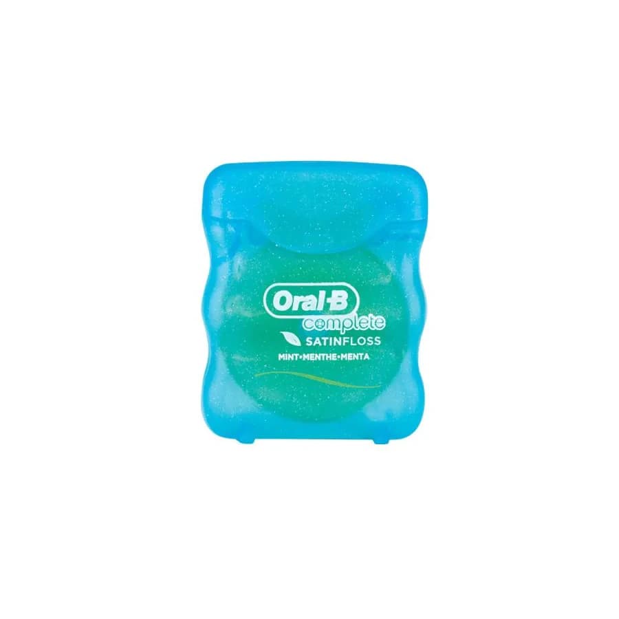 Oral-B Complete Satin Floss, Mint, Waxed, 5.5 yd Compact Spool, 144/Case thumbnail 3