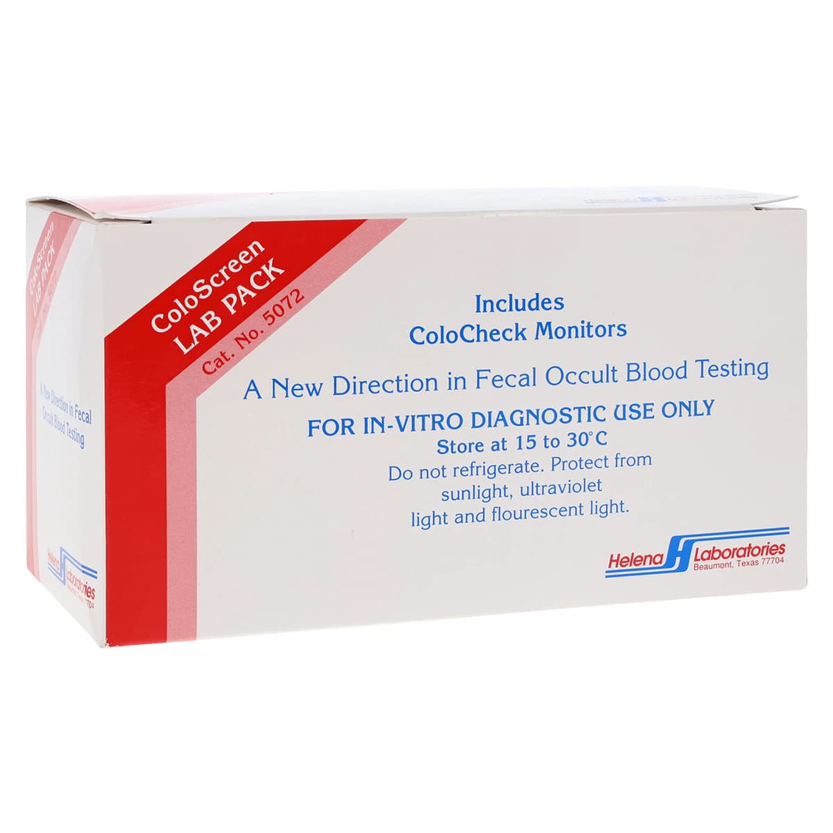 Helena Laboratories ColoScreen Fecal Occult Blood Test Kit, Single Slides, 100/Box - Coloscreen Single Slides - Image 1