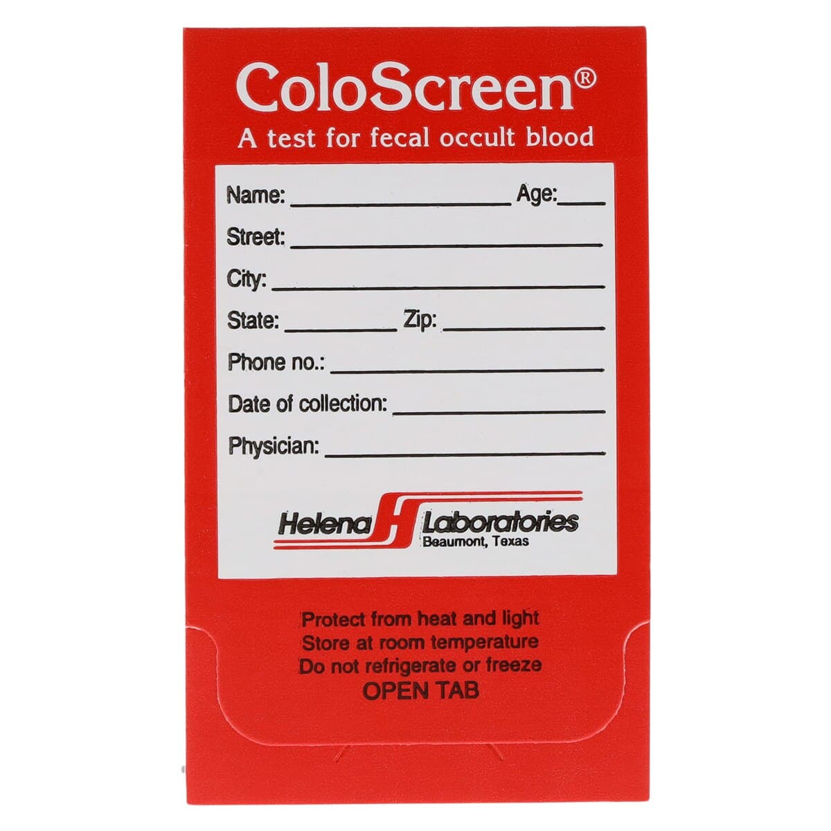 Helena Laboratories ColoScreen FOB Office Pack Test Kit, CLIA Waived, 100 Triples/Case thumbnail 2