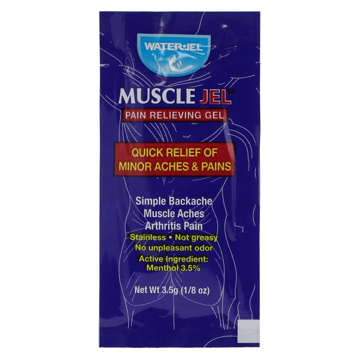 Safeguard Muscle Jel Analgesic Gel, 3.5 g Packets, 96/Box thumbnail 3
