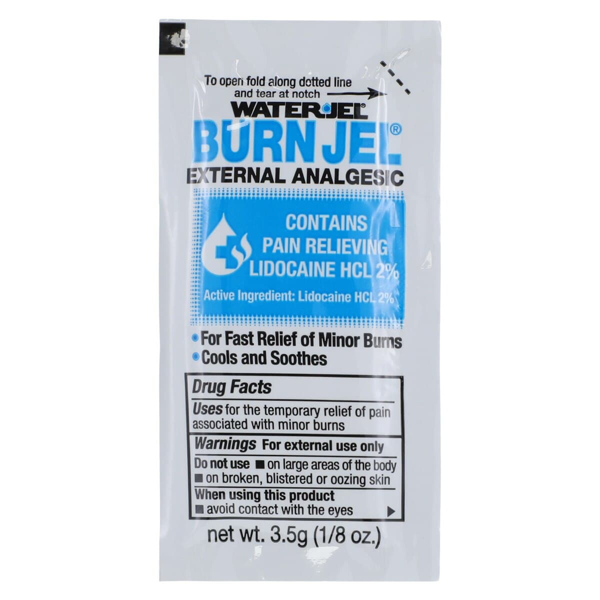 Water Jel Unit Dose Packet, Burn Relief Gel, 3.5g, 25/Box thumbnail 3